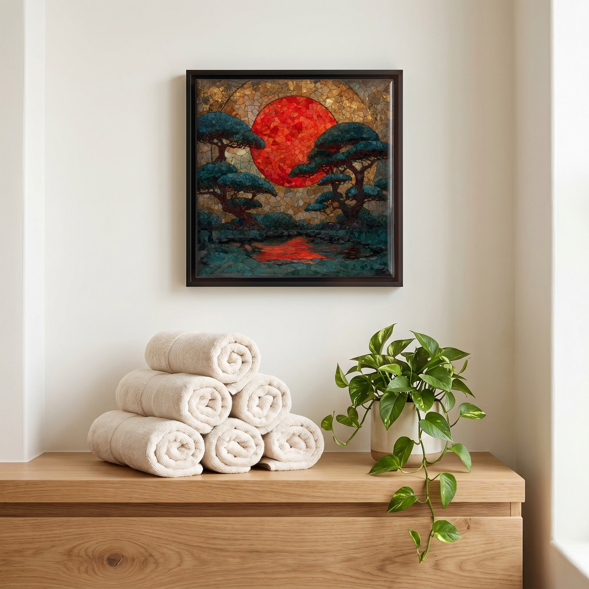 A quiet corner of the bath.