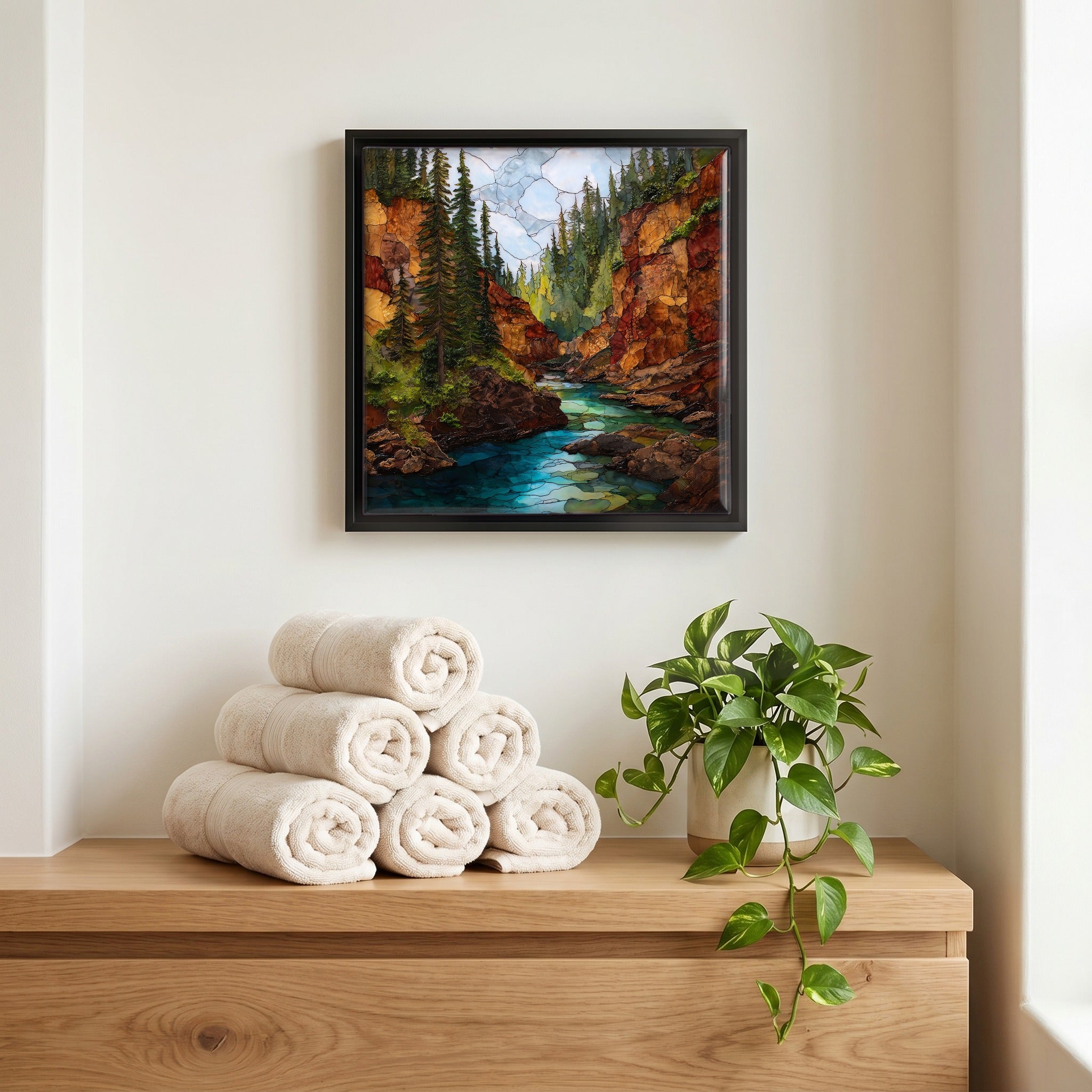 A quiet corner of the bath.