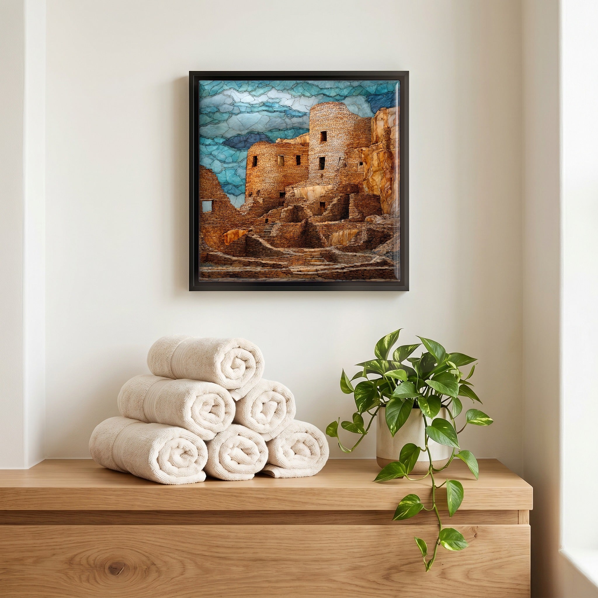 A quiet corner of the bath.