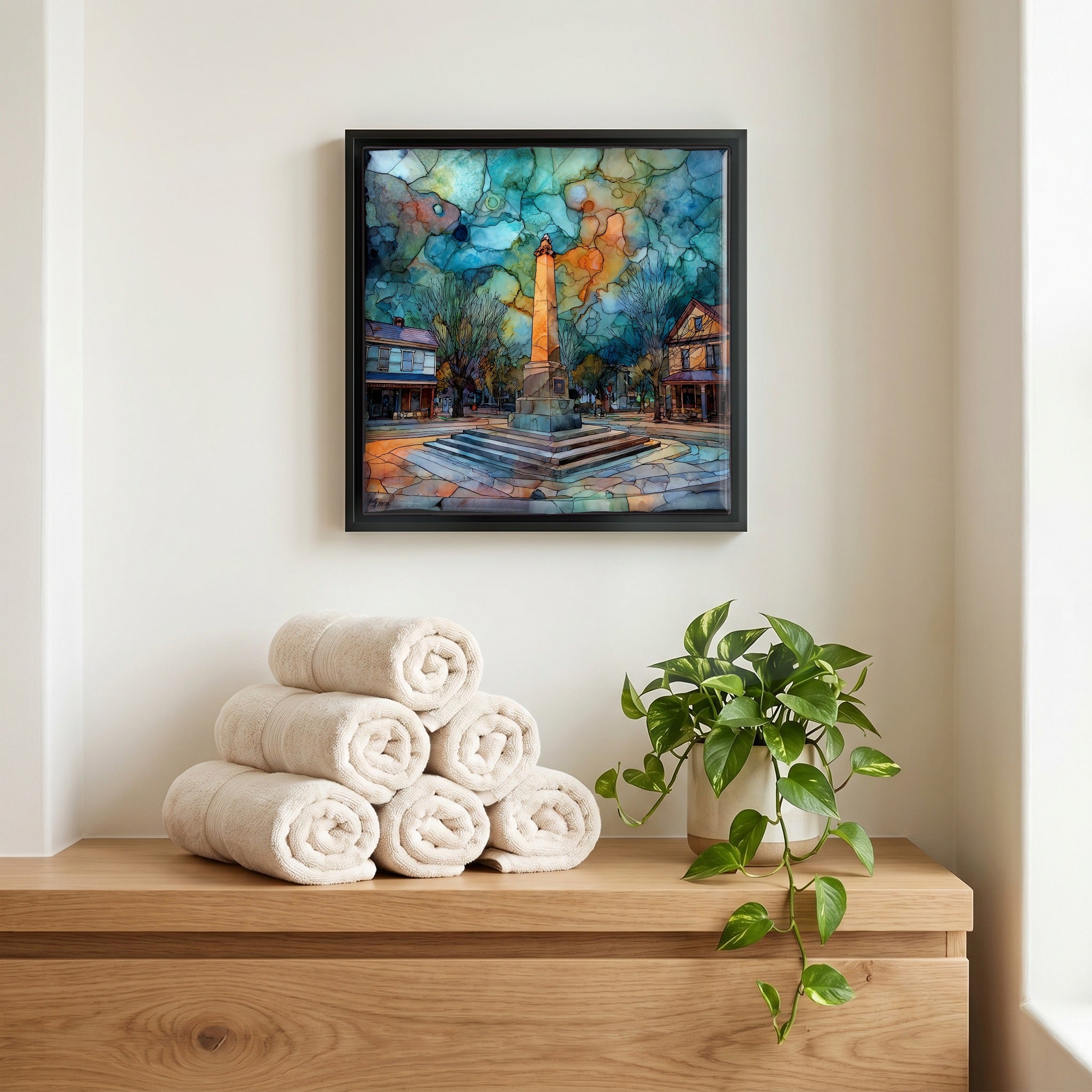 A quiet corner of the bath.