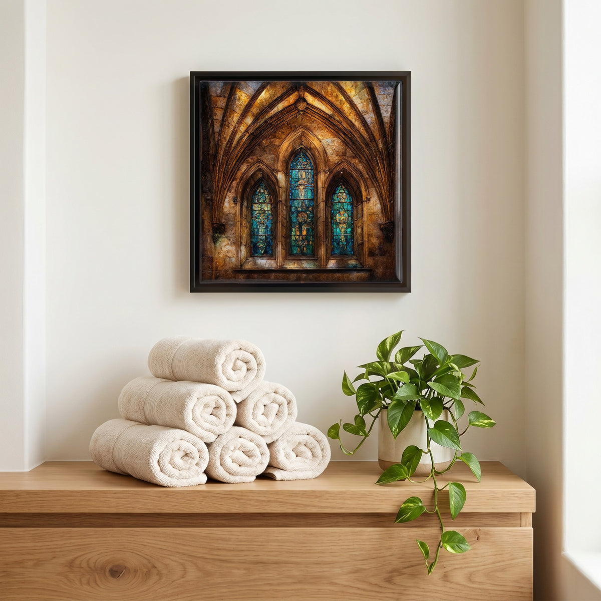 A quiet corner of the bath.