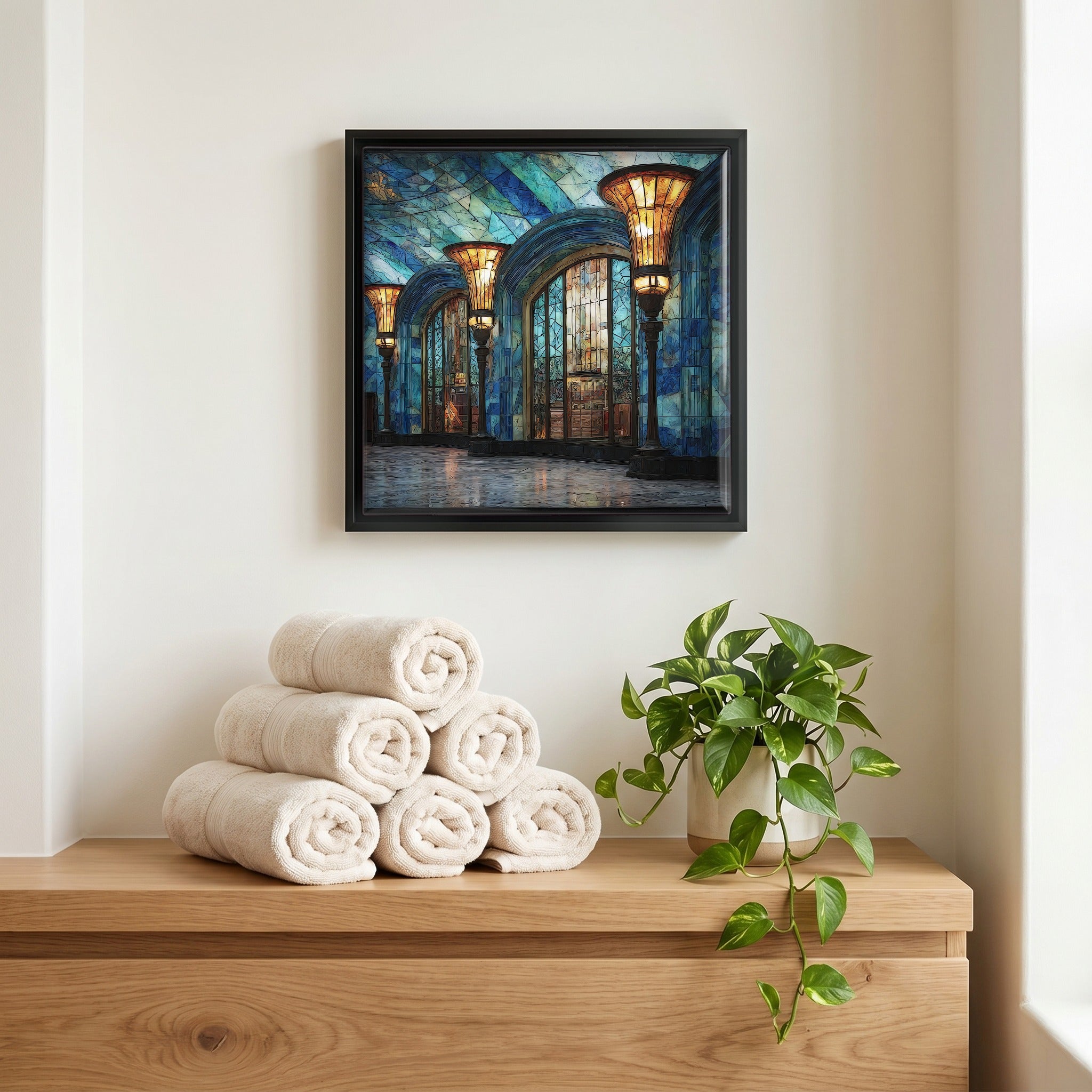 A quiet corner of the bath.