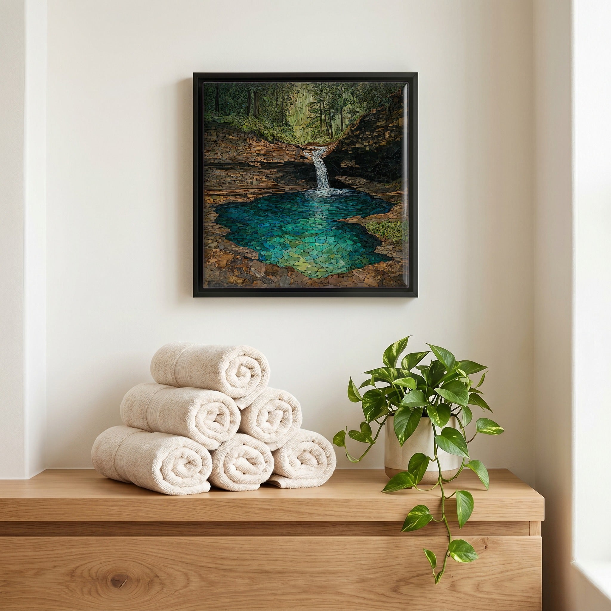 A quiet corner of the bath.