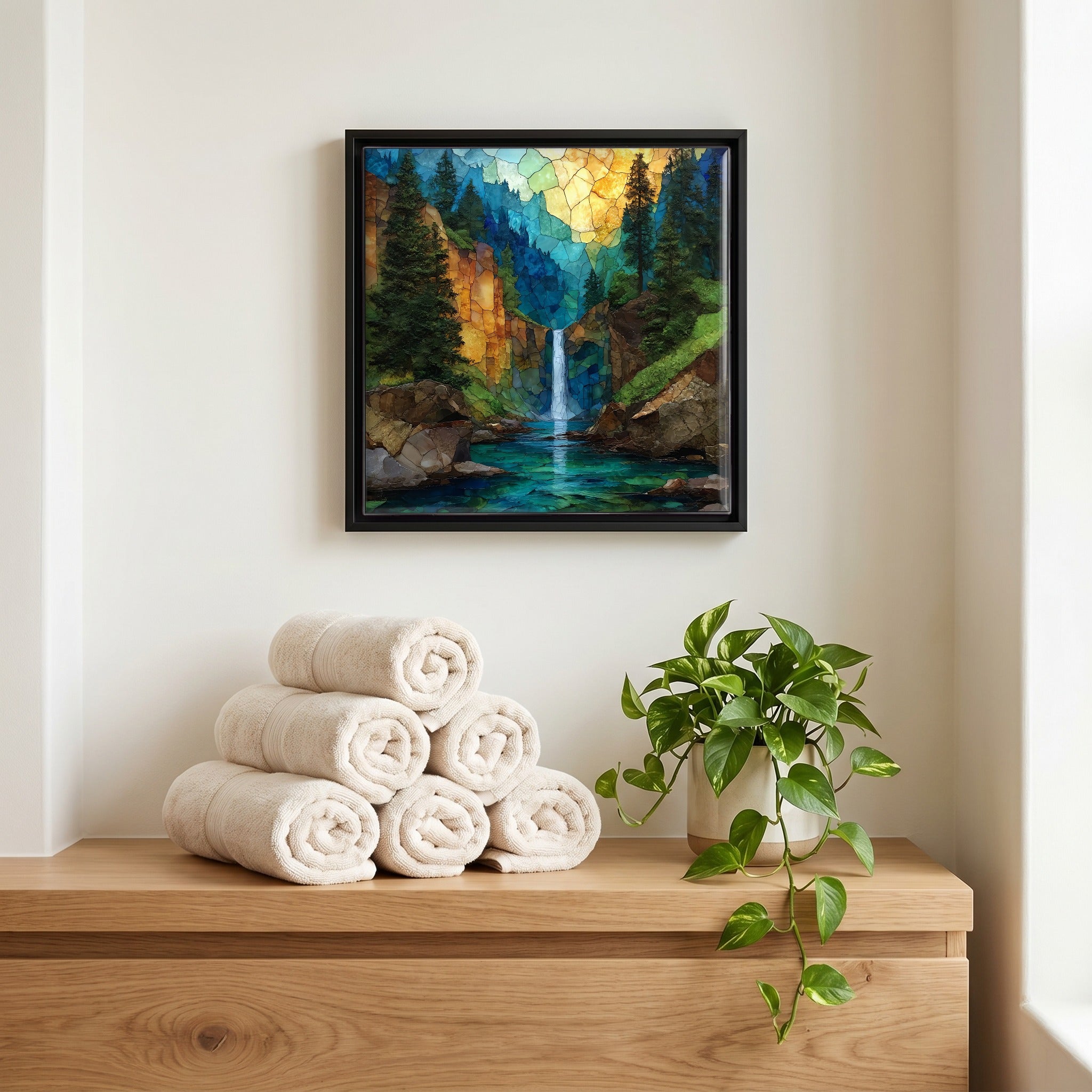 A quiet corner of the bath.