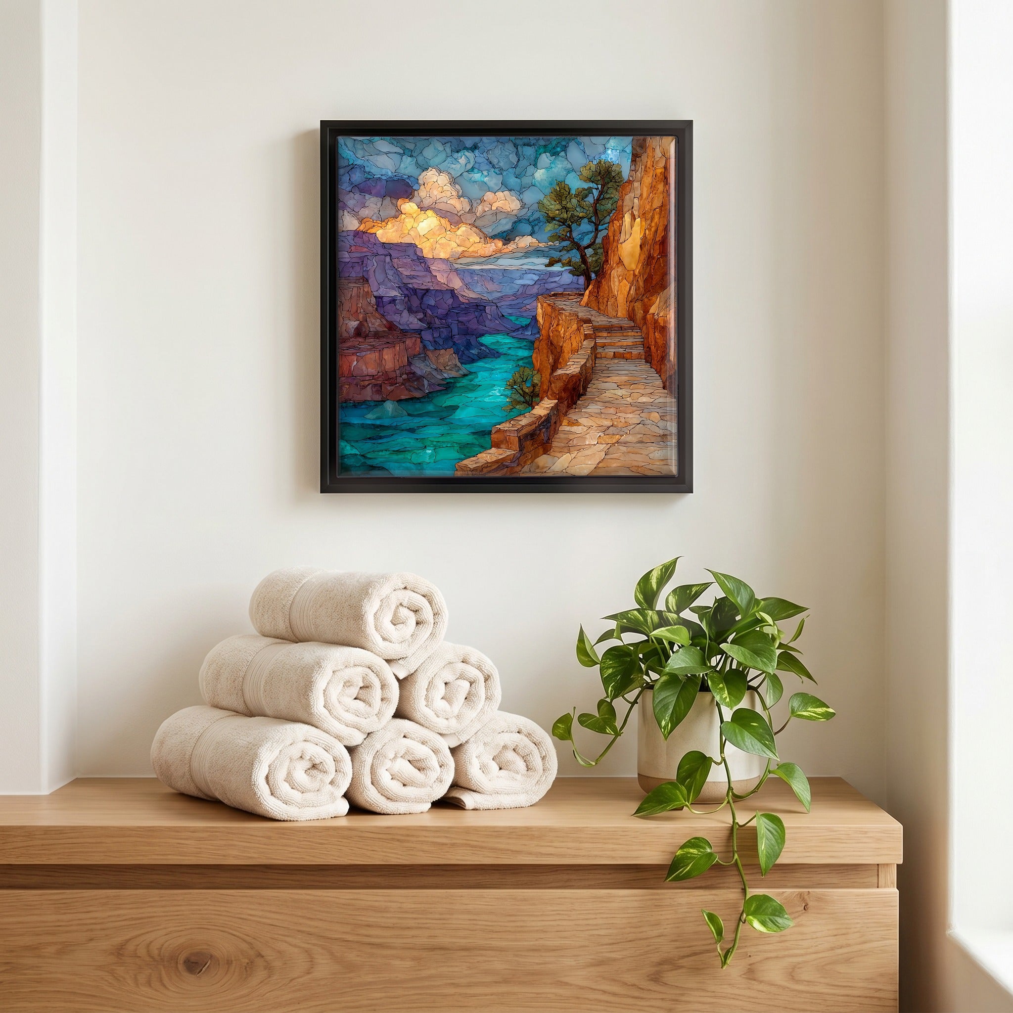 A quiet corner of the bath.