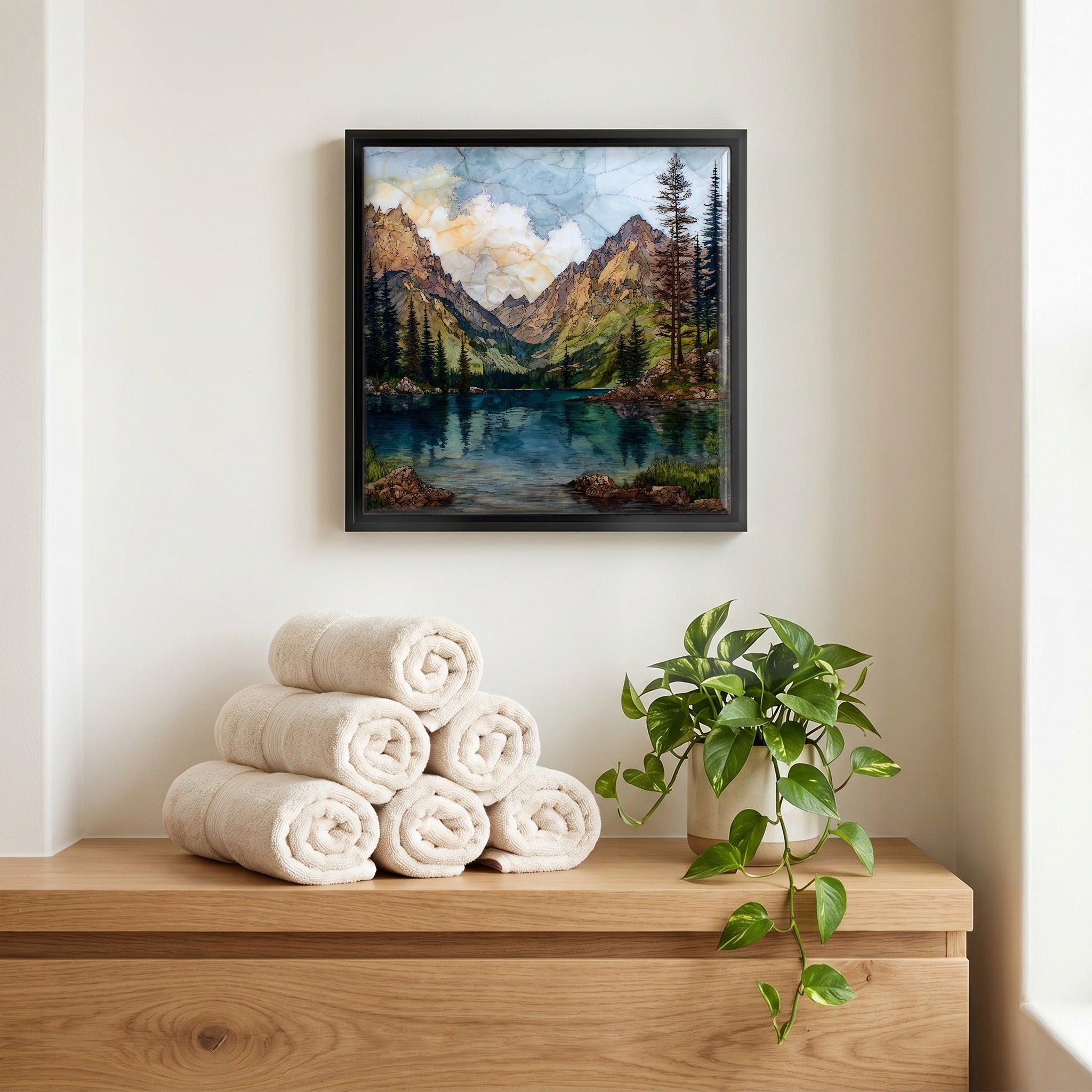 A quiet corner of the bath.