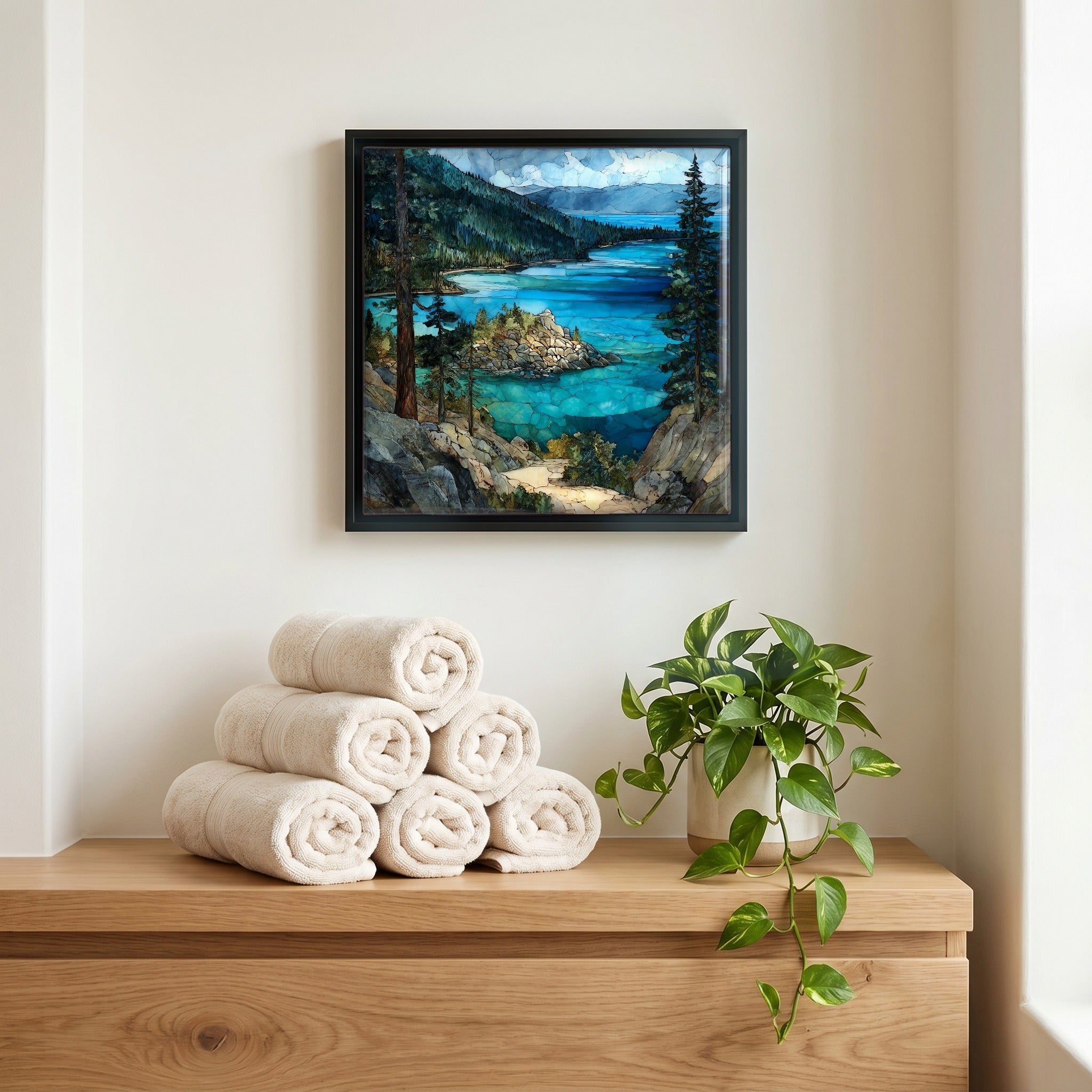 A quiet corner of the bath.