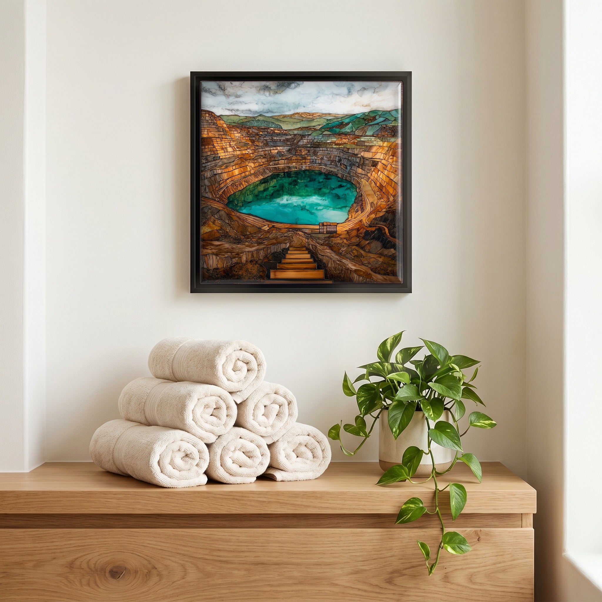 A quiet corner of the bath.