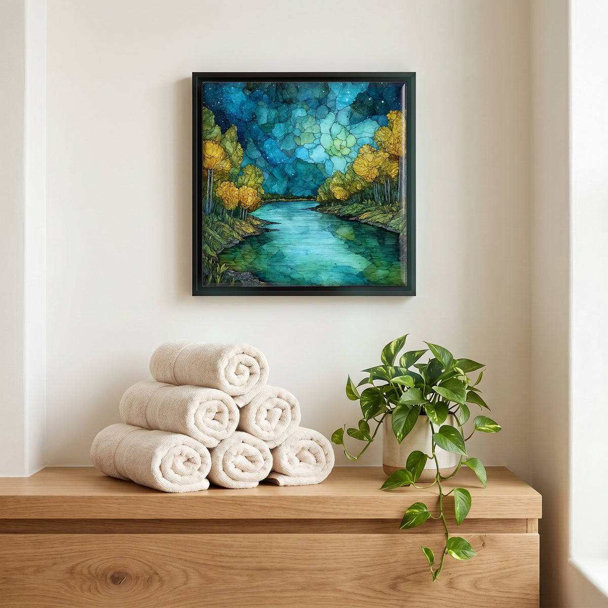 A quiet corner of the bath.