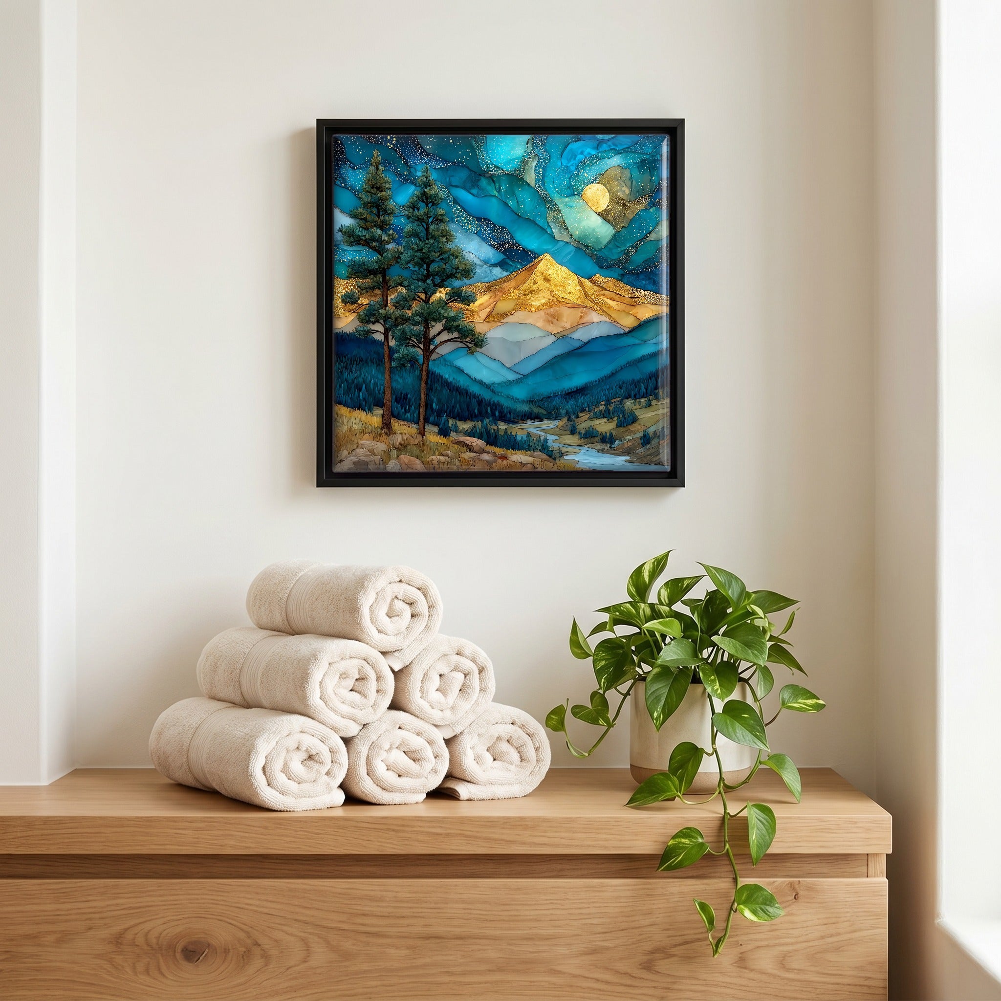 A quiet corner of the bath.