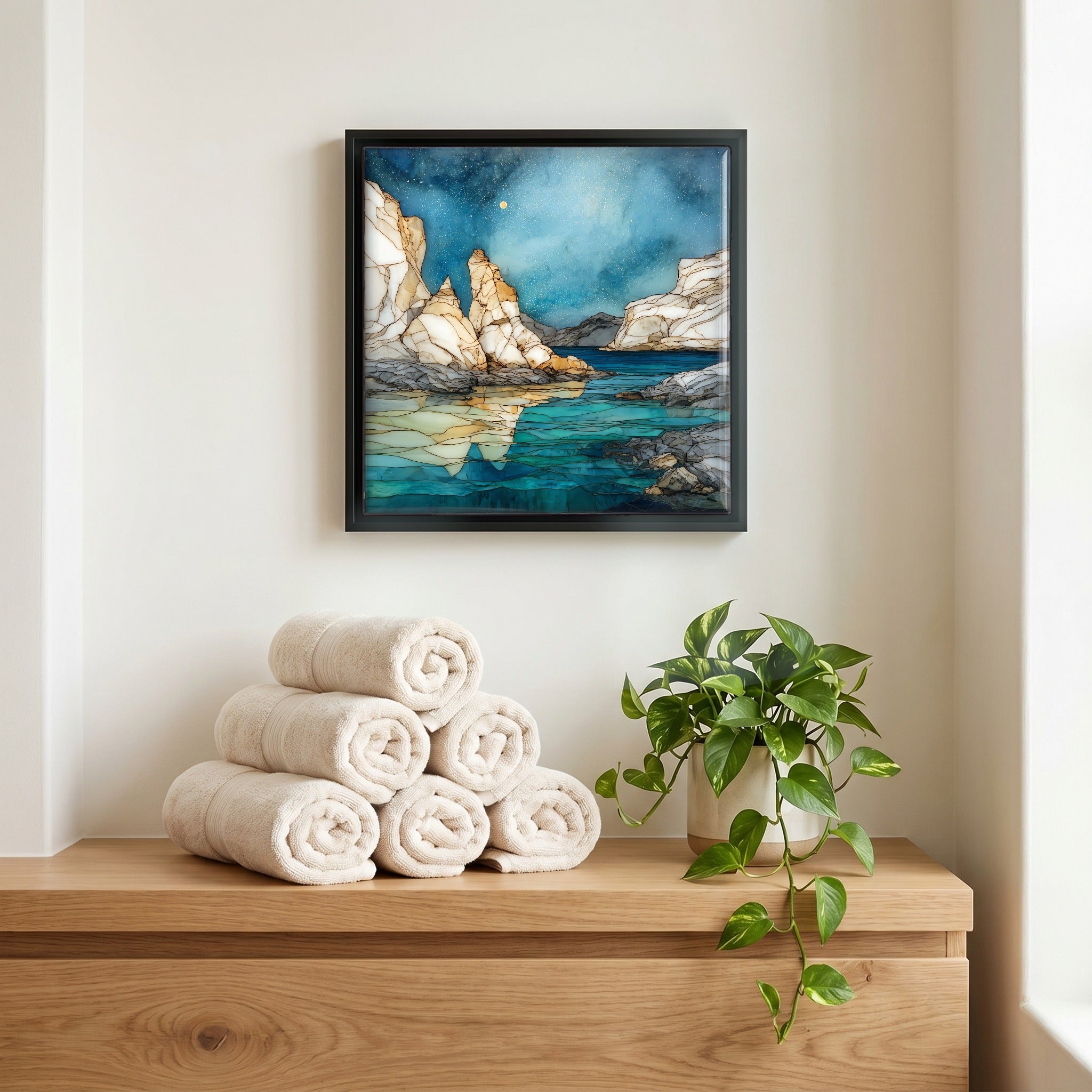 A quiet corner of the bath.