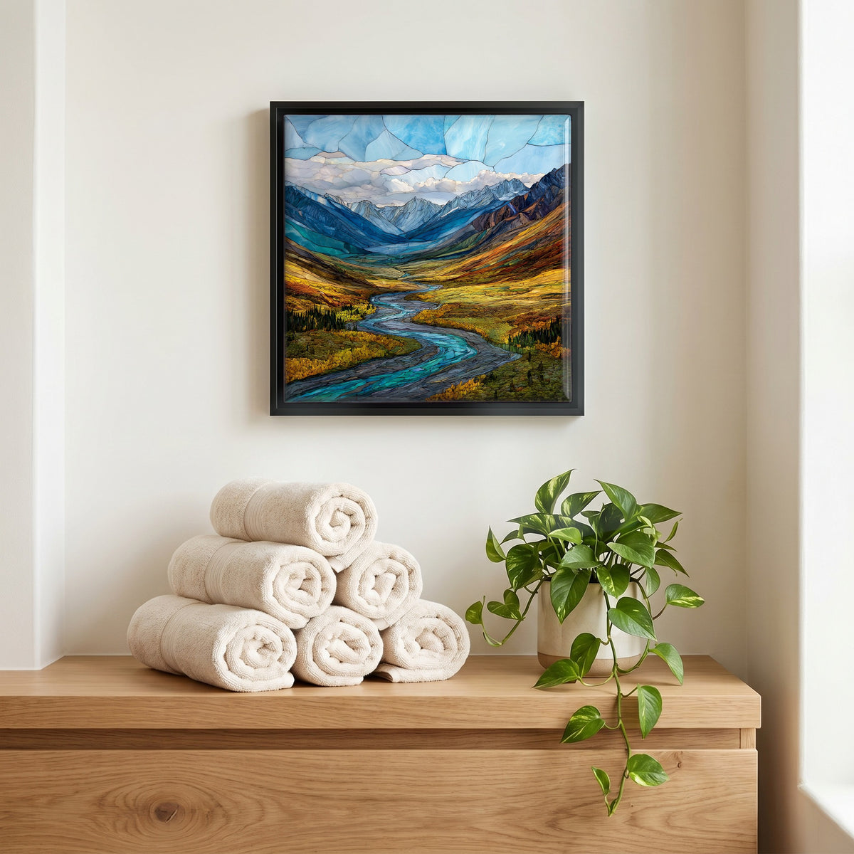 A quiet corner of the bath.