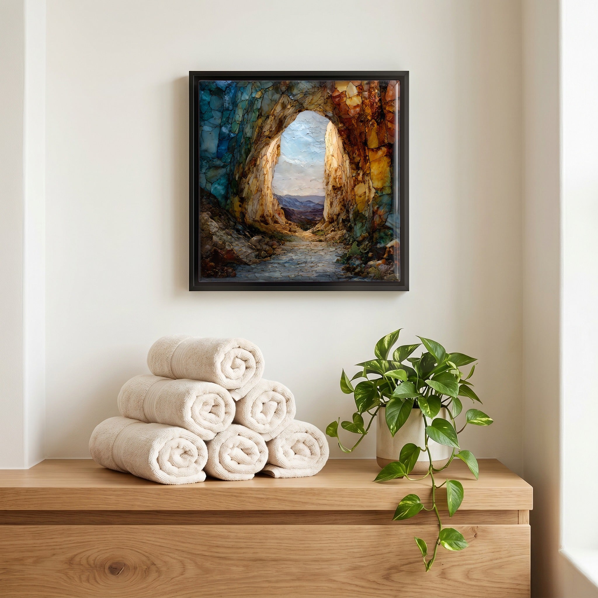 A quiet corner of the bath.