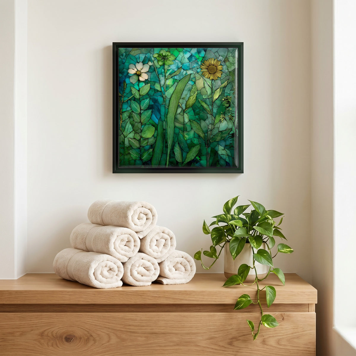 A quiet corner of the bath.