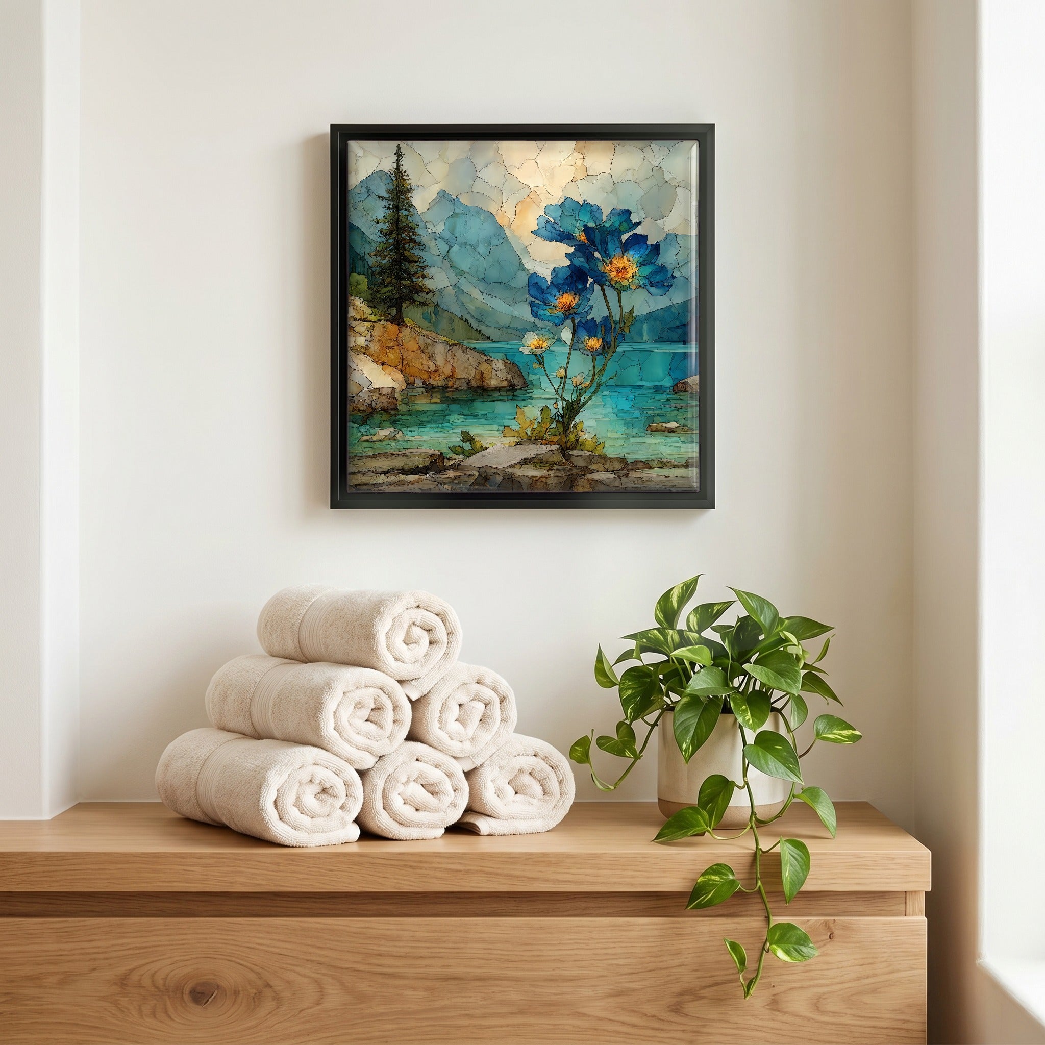 A quiet corner of the bath.