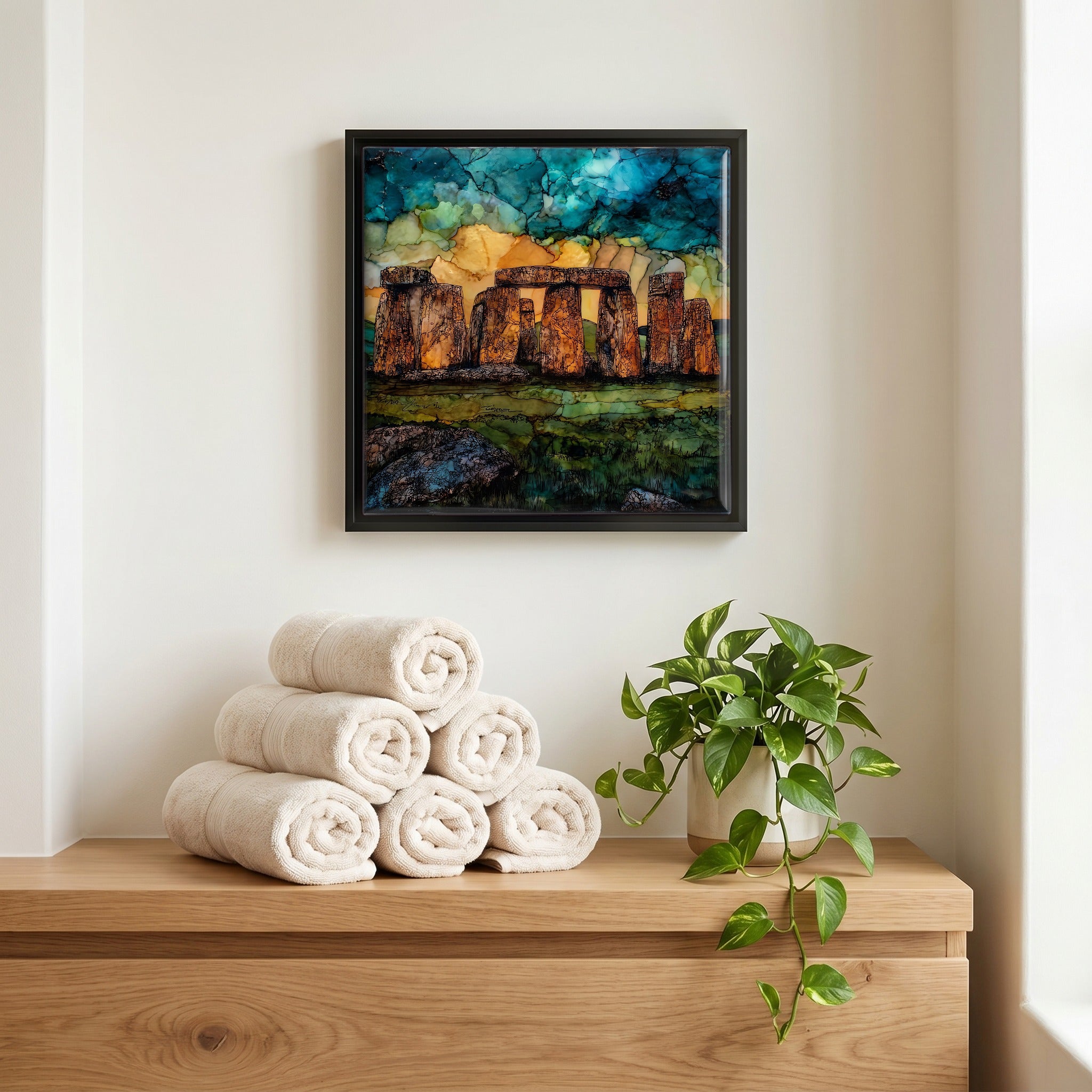 A quiet corner of the bath.