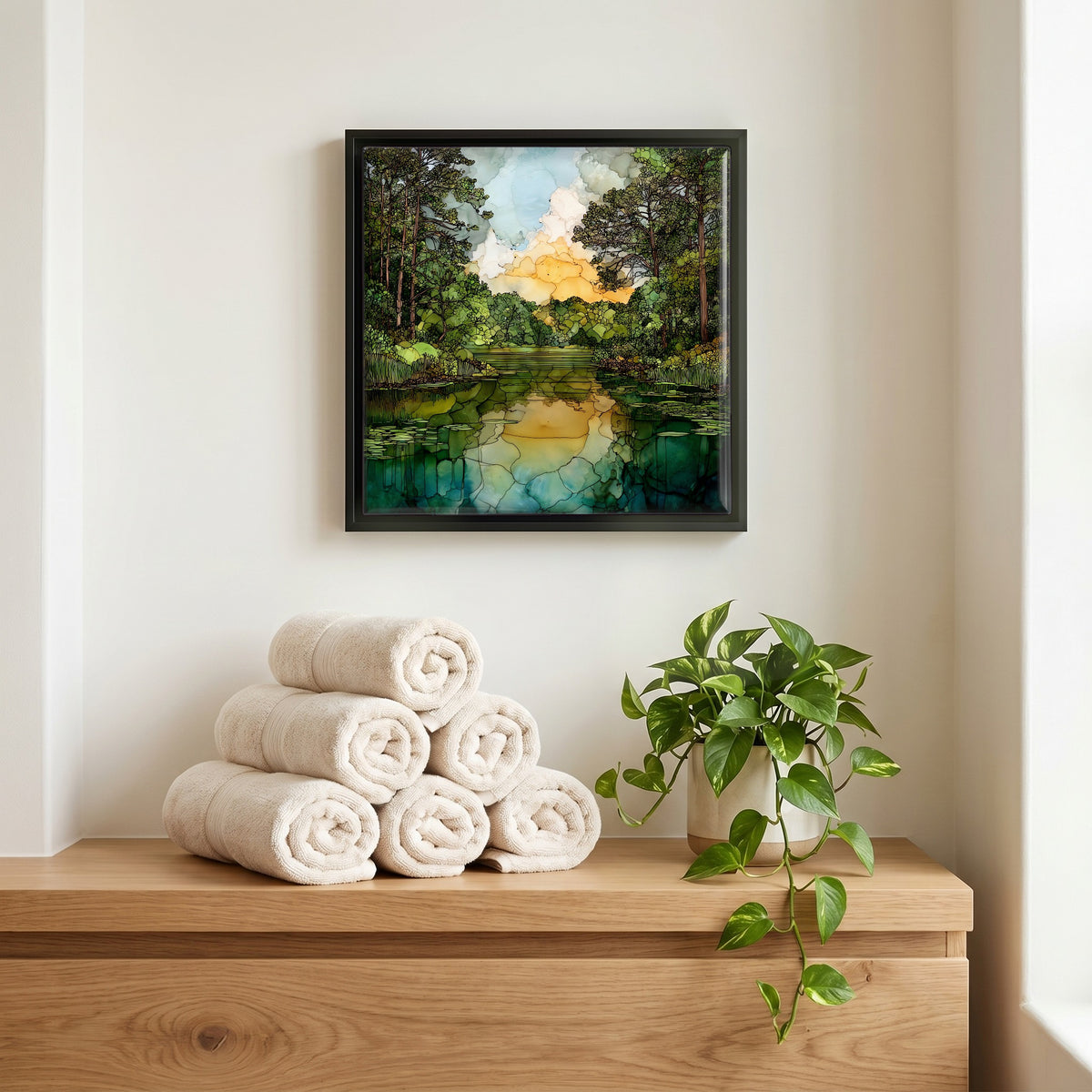 A quiet corner of the bath.