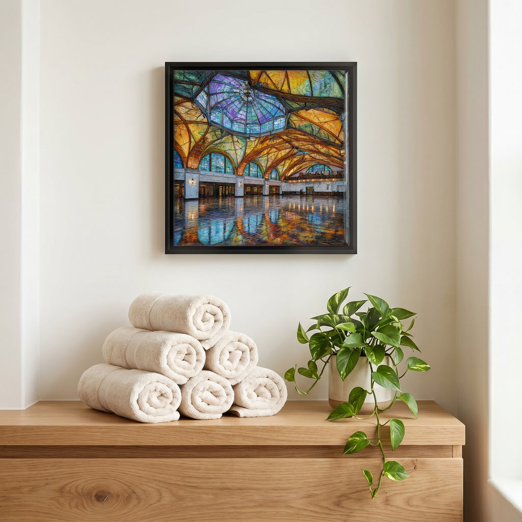 A quiet corner of the bath.