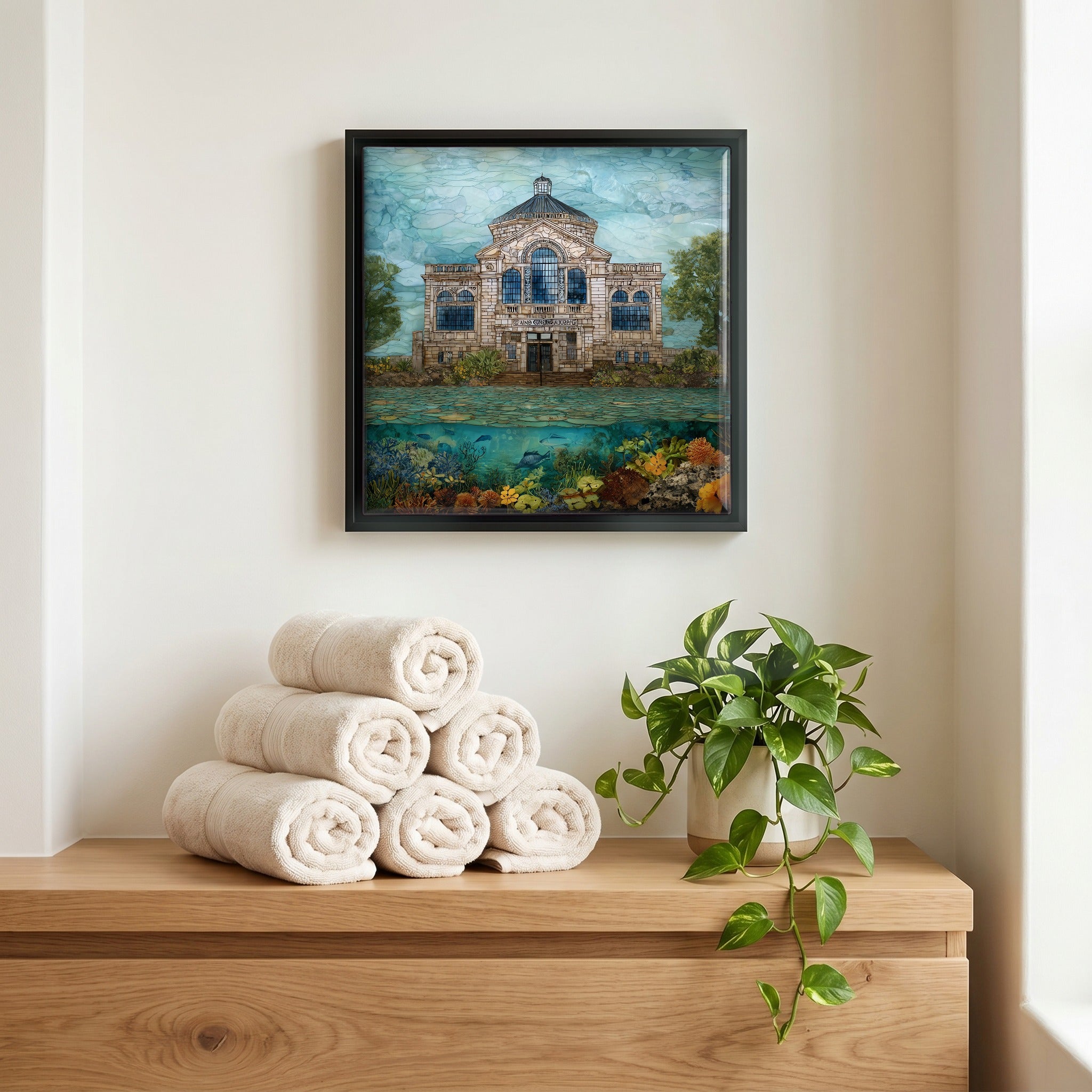A quiet corner of the bath.