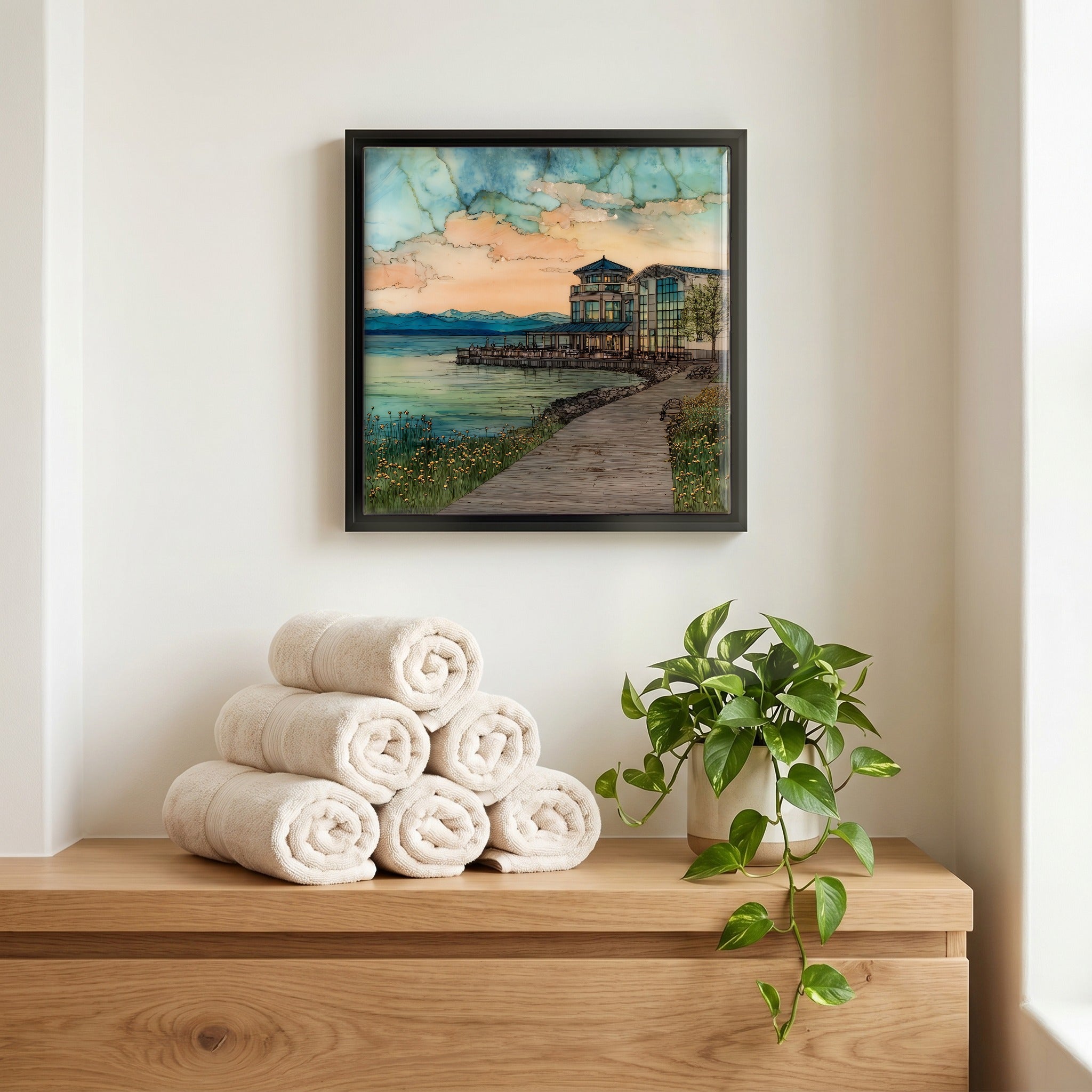 A quiet corner of the bath.