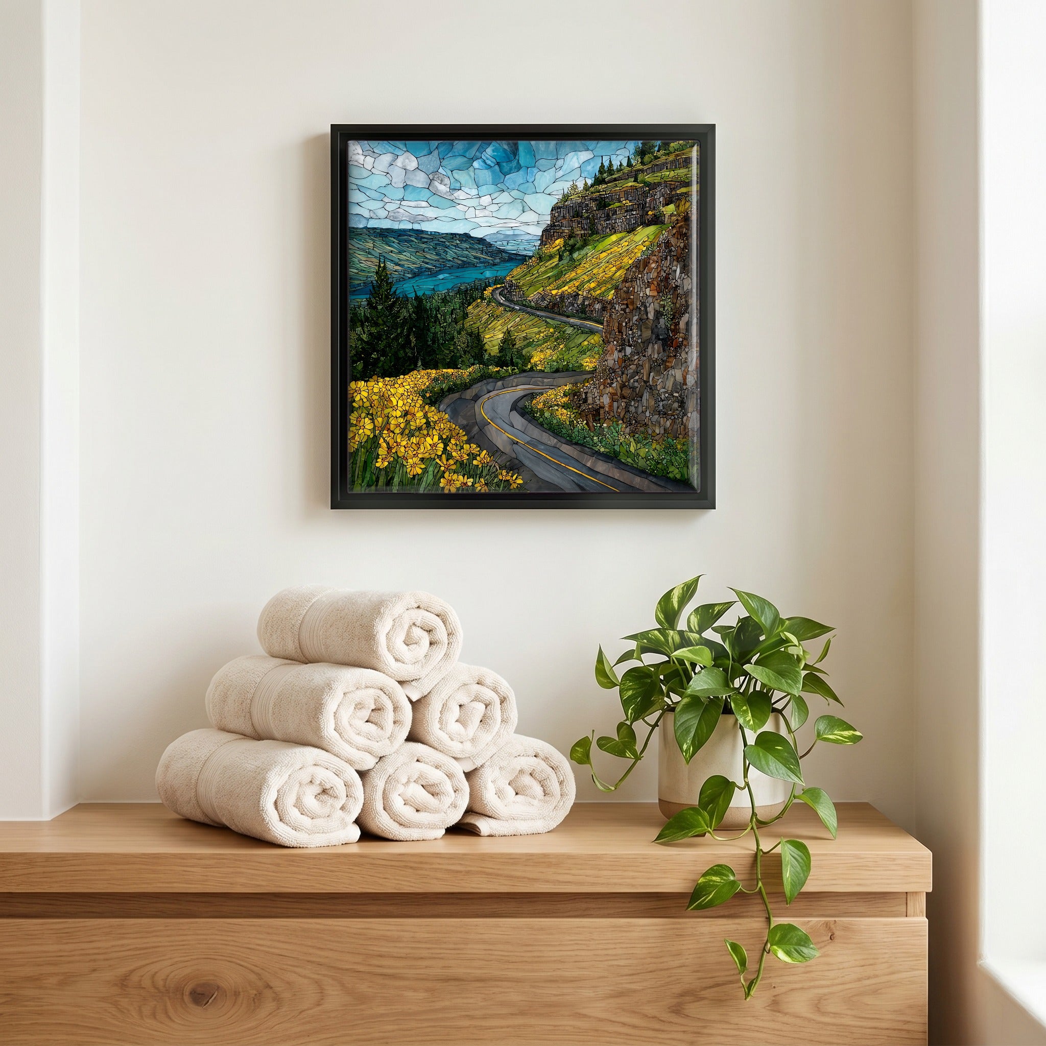 A quiet corner of the bath.