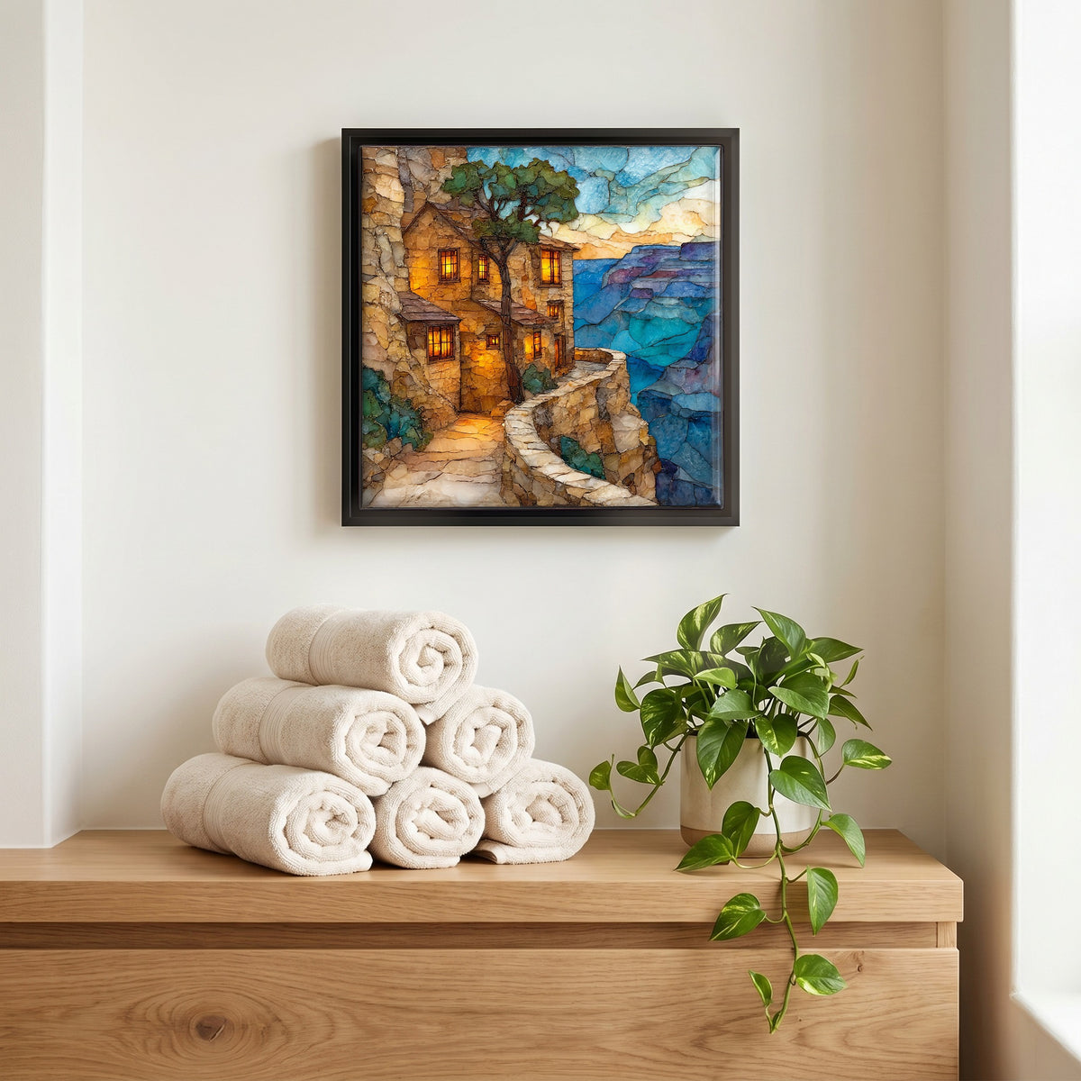 A quiet corner of the bath.