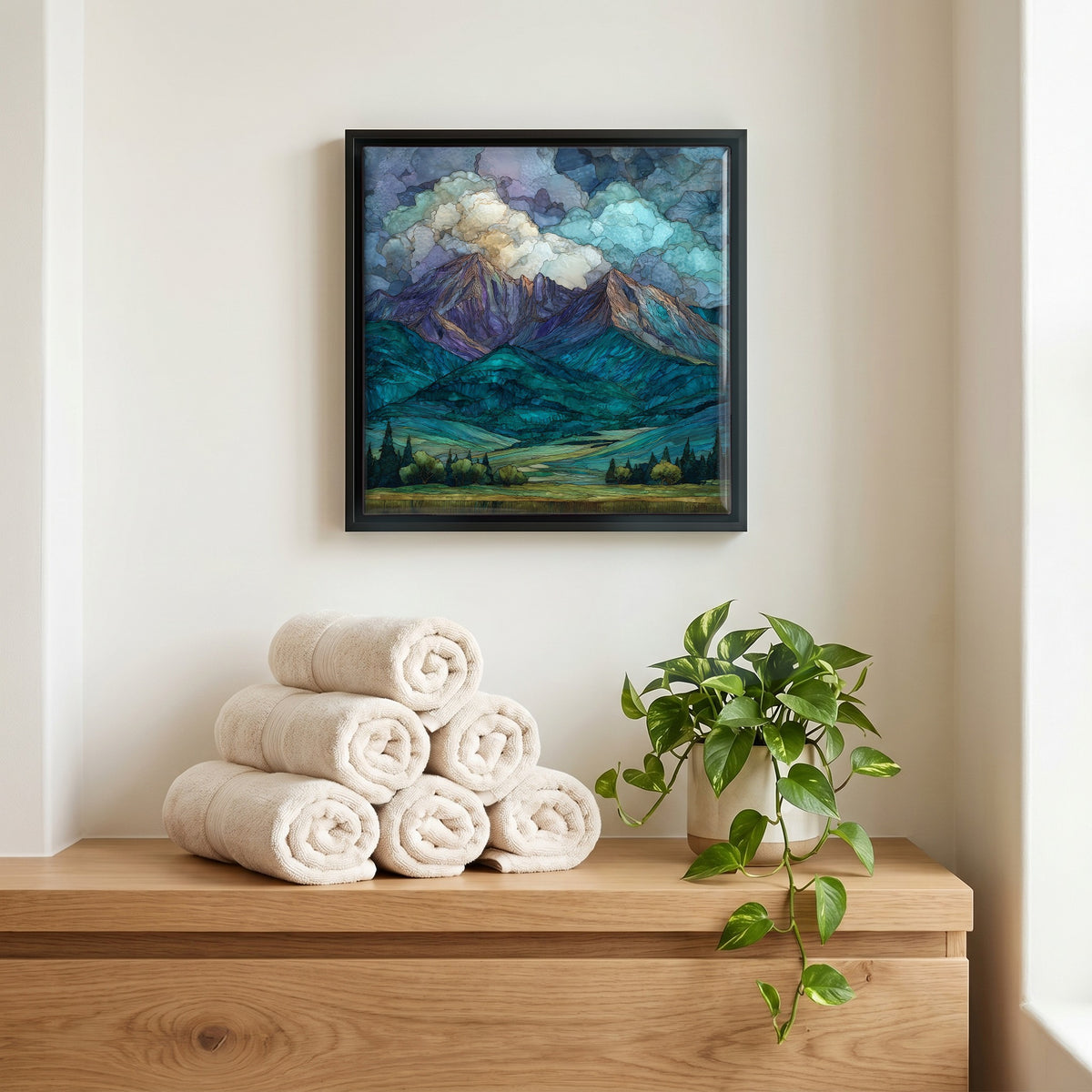 A quiet corner of the bath.