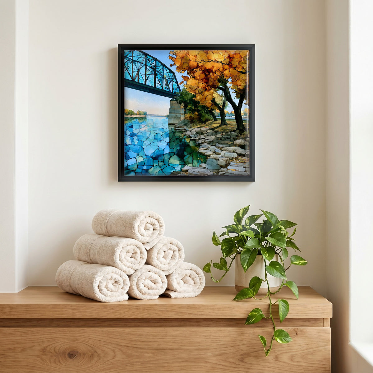 A quiet corner of the bath.