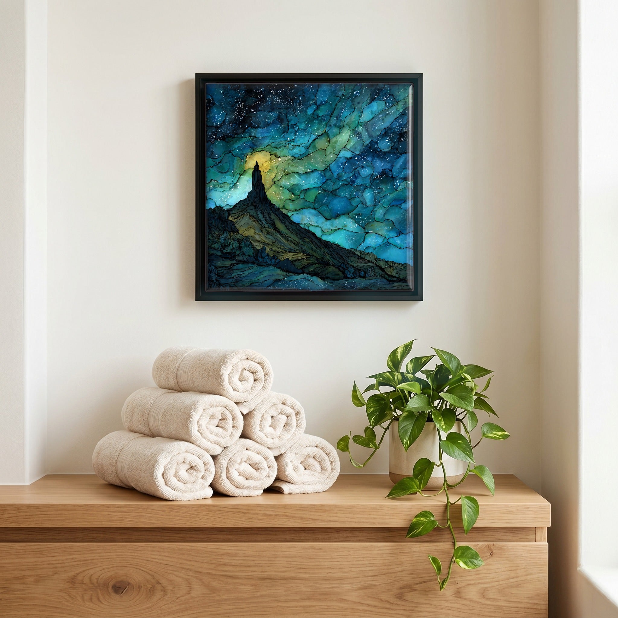 A quiet corner of the bath.