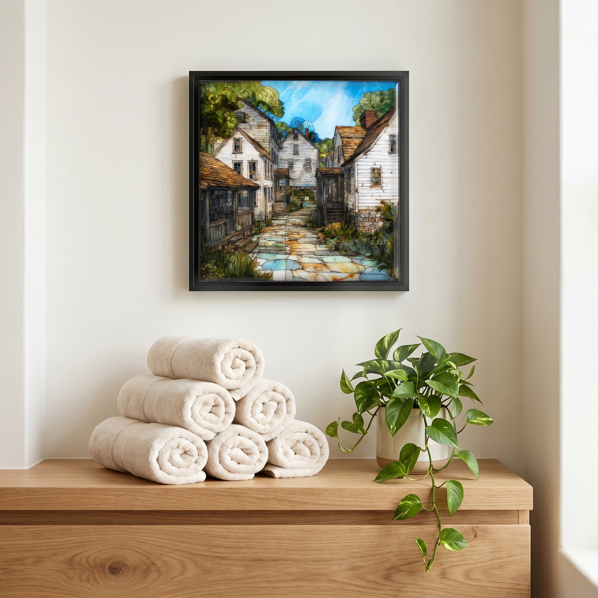 A quiet corner of the bath.