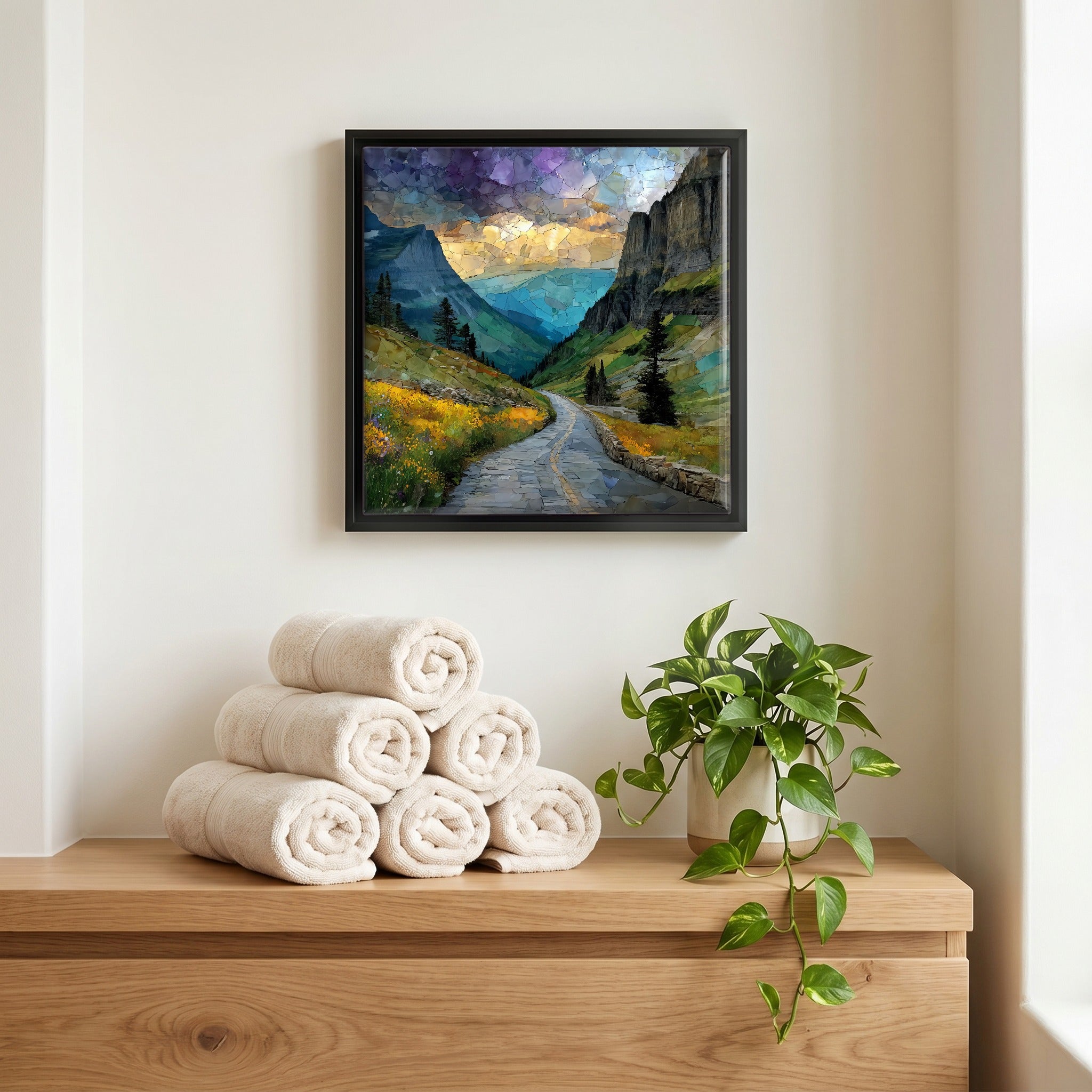 A quiet corner of the bath.