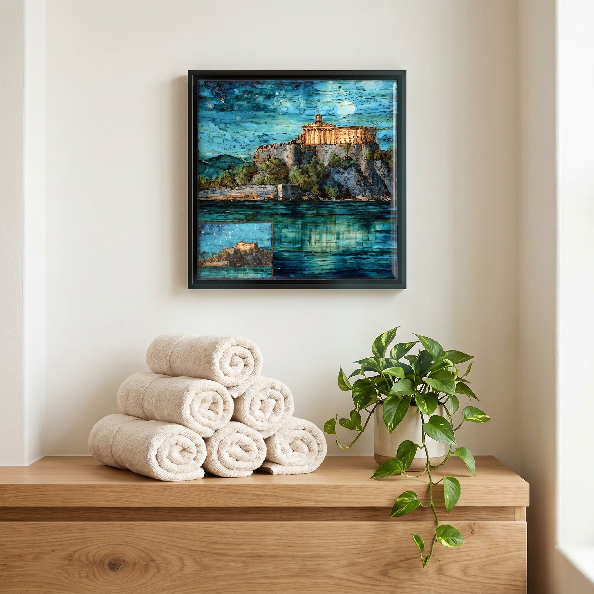A quiet corner of the bath.