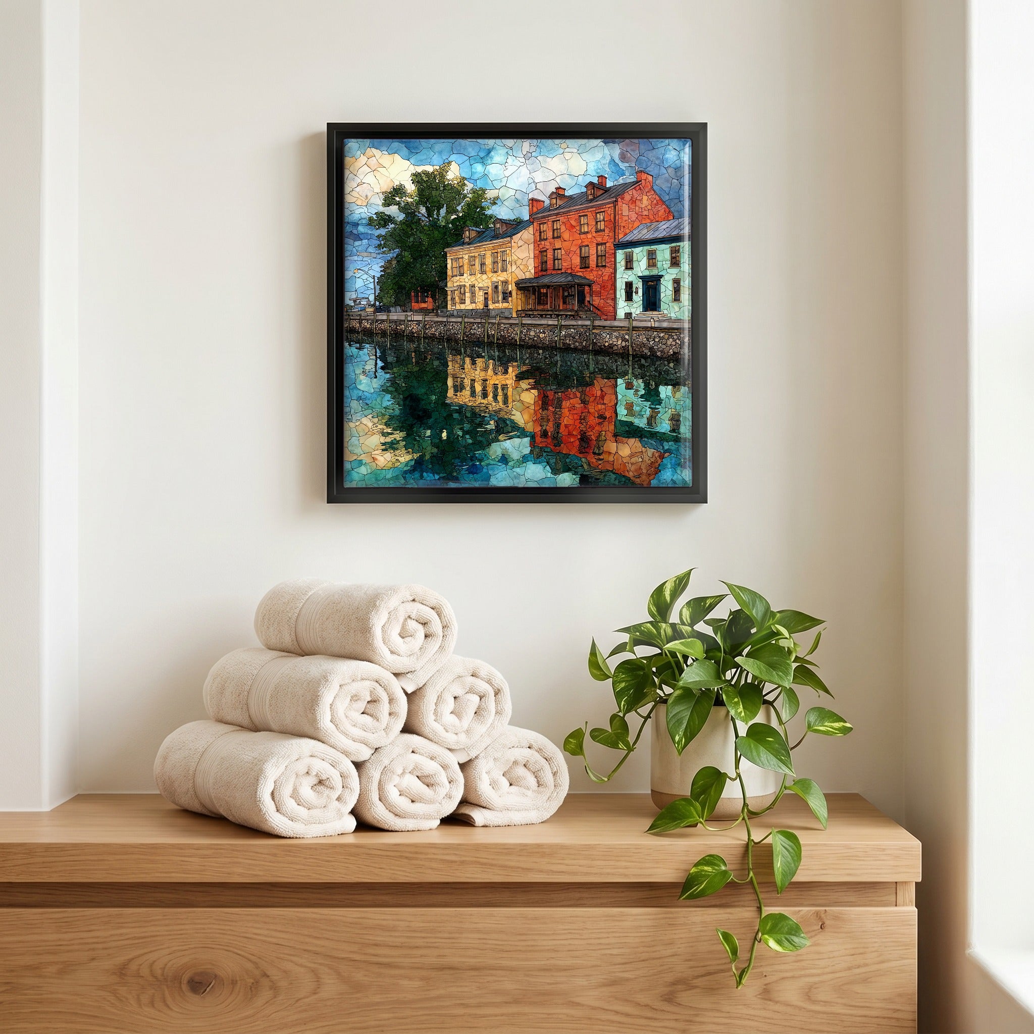 A quiet corner of the bath.