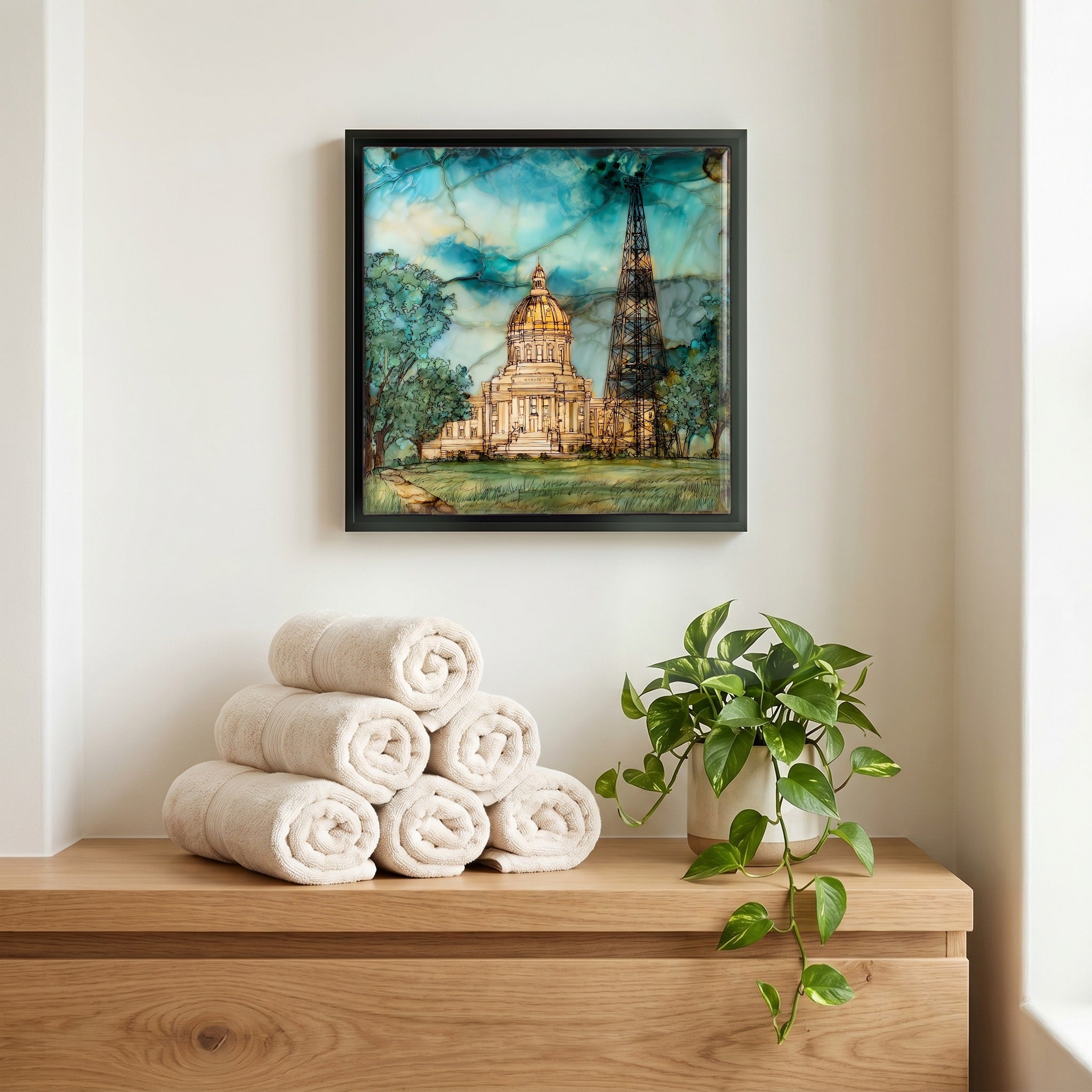 A quiet corner of the bath.