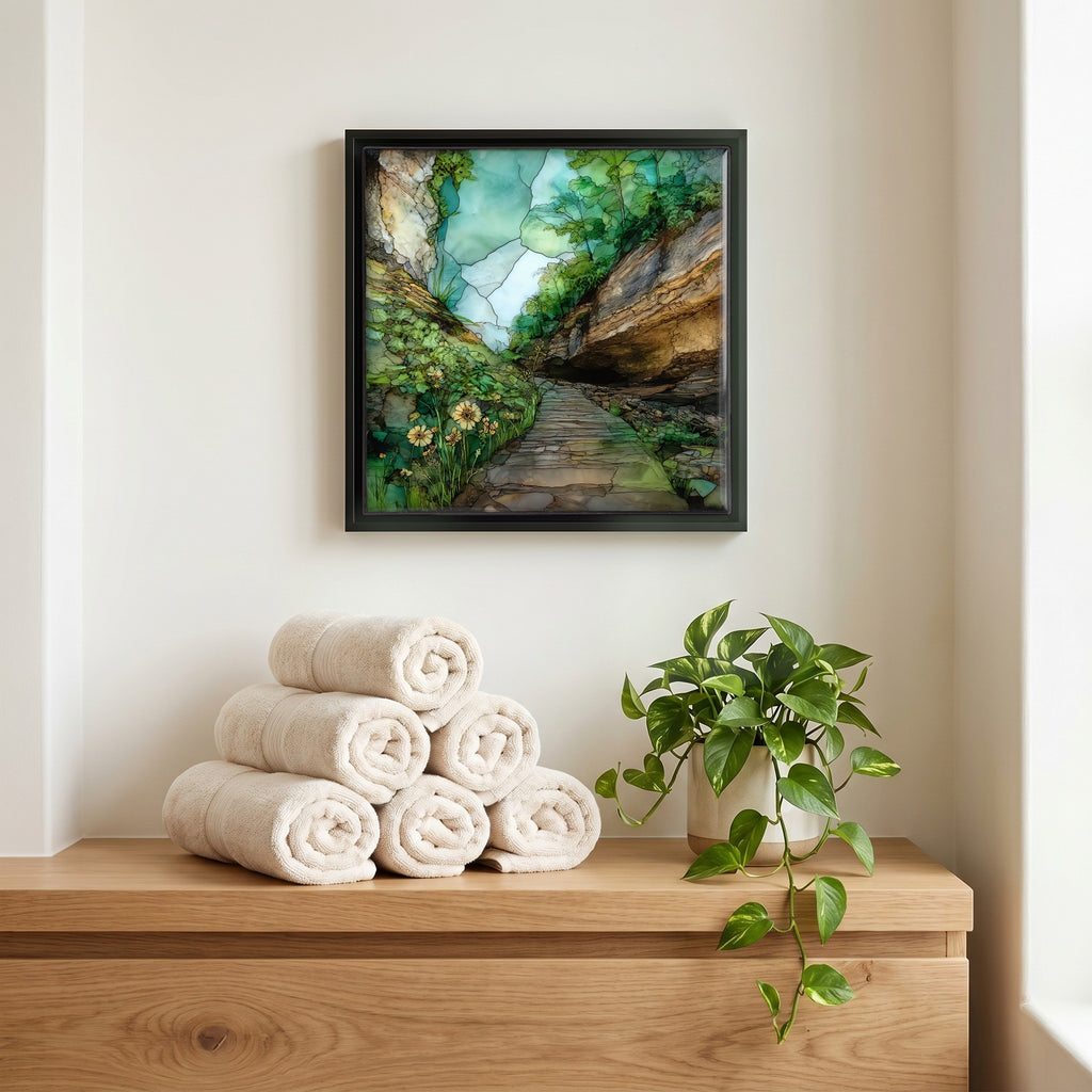A quiet corner of the bath.