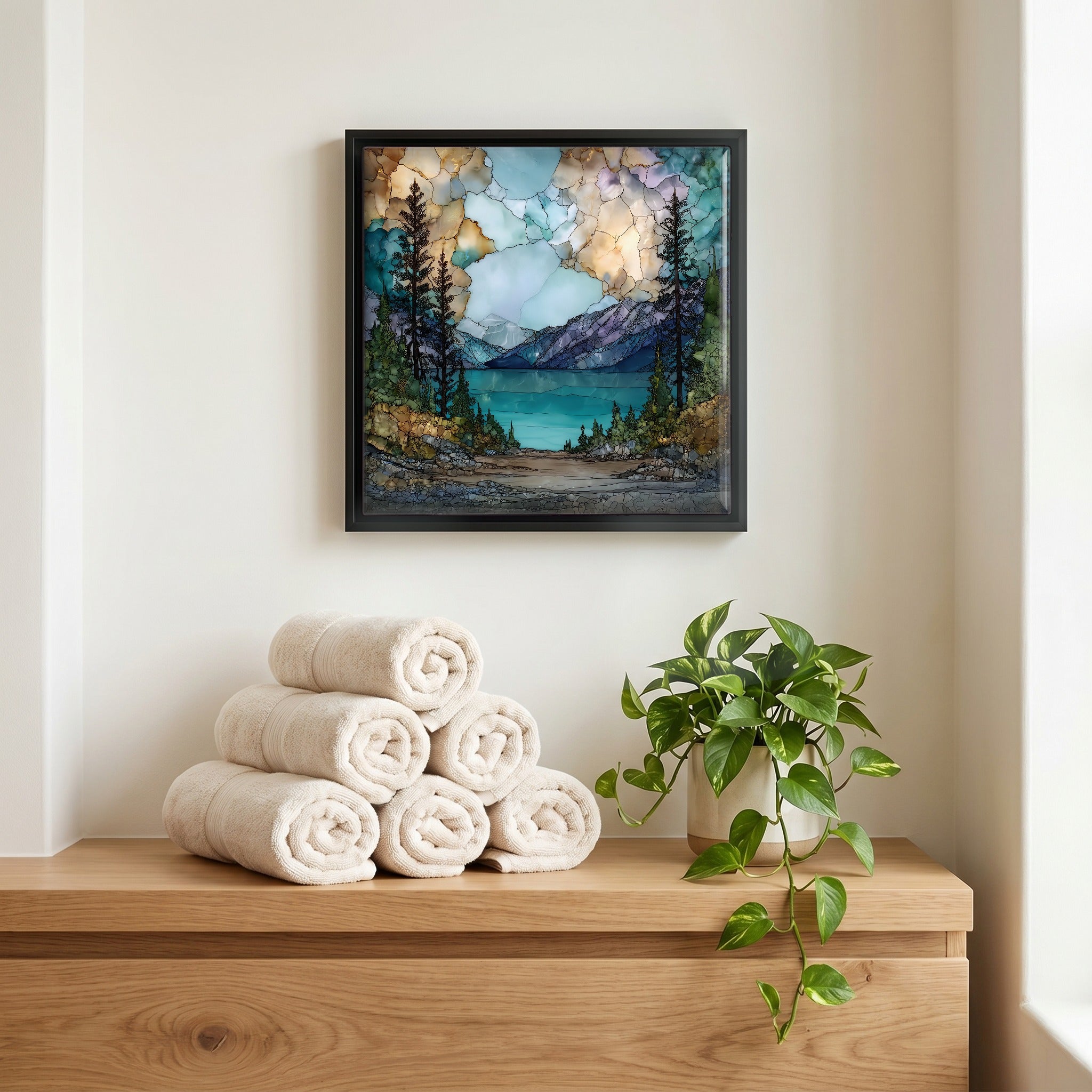 A quiet corner of the bath.