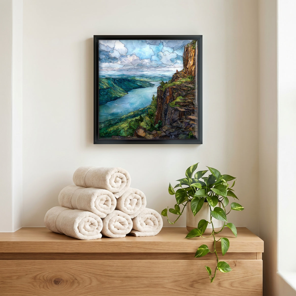 A quiet corner of the bath.
