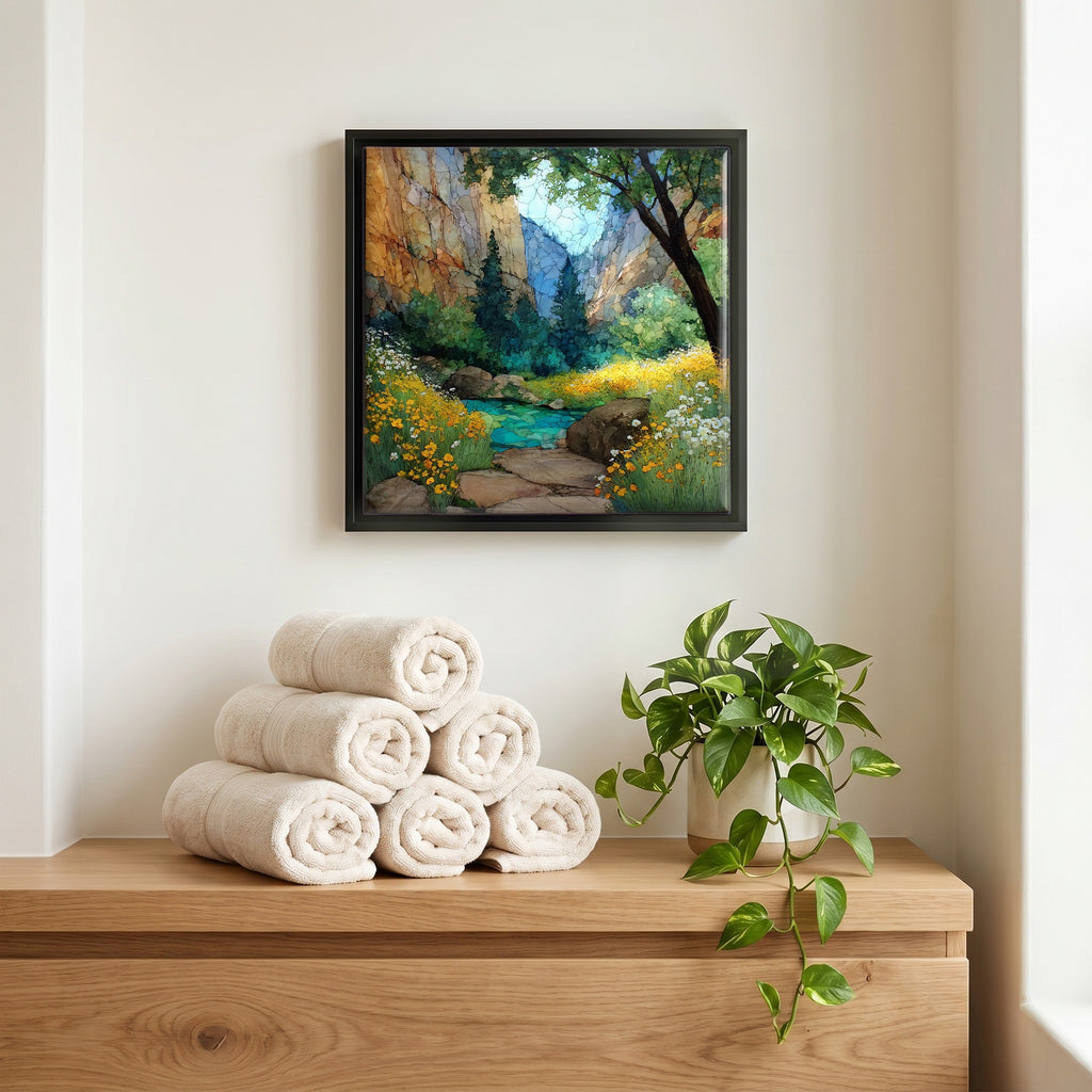 A quiet corner of the bath.