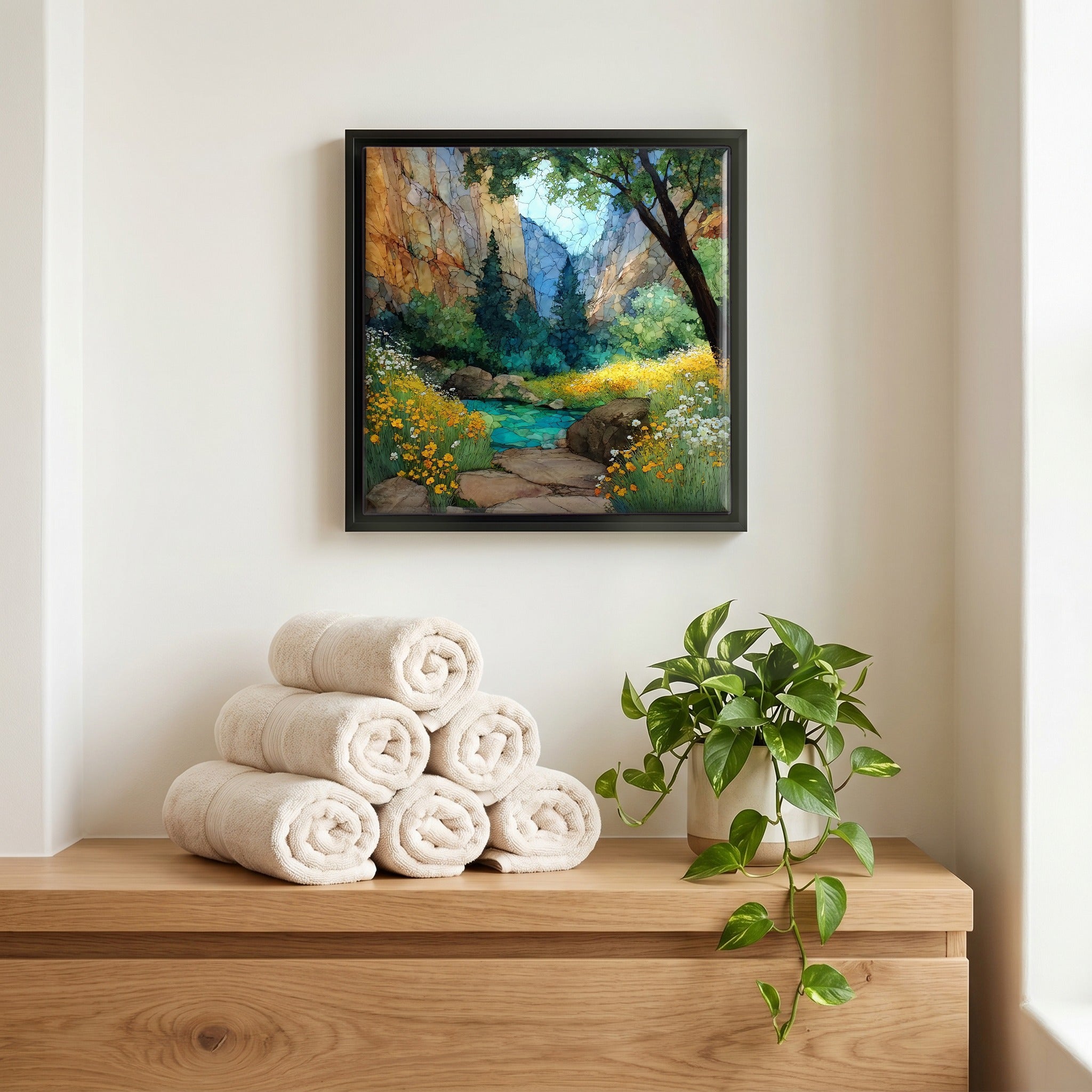 A quiet corner of the bath.