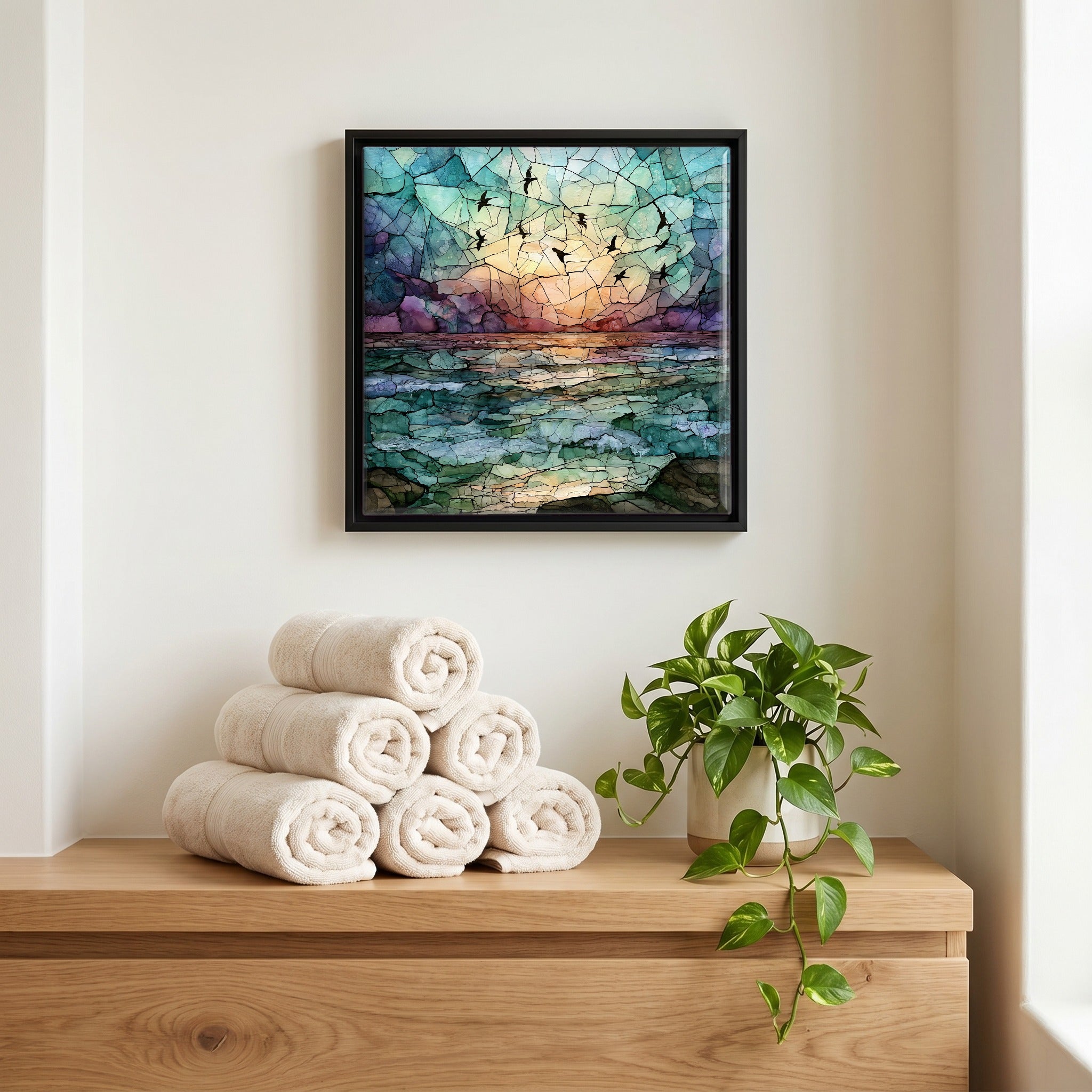 A quiet corner of the bath.