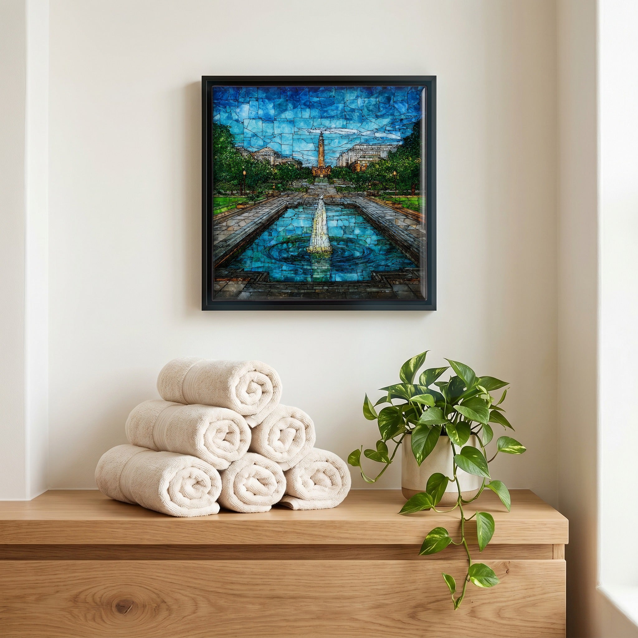 A quiet corner of the bath.