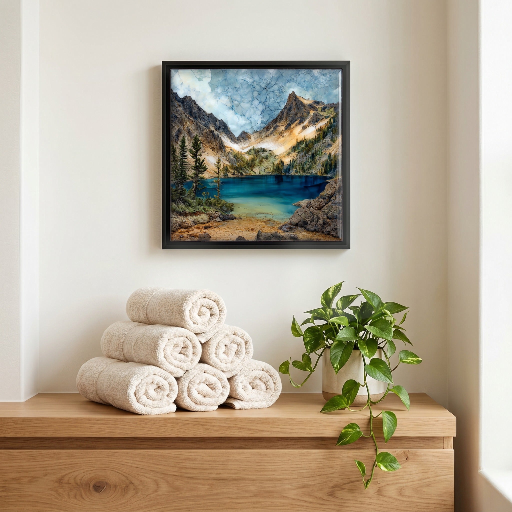 A quiet corner of the bath.