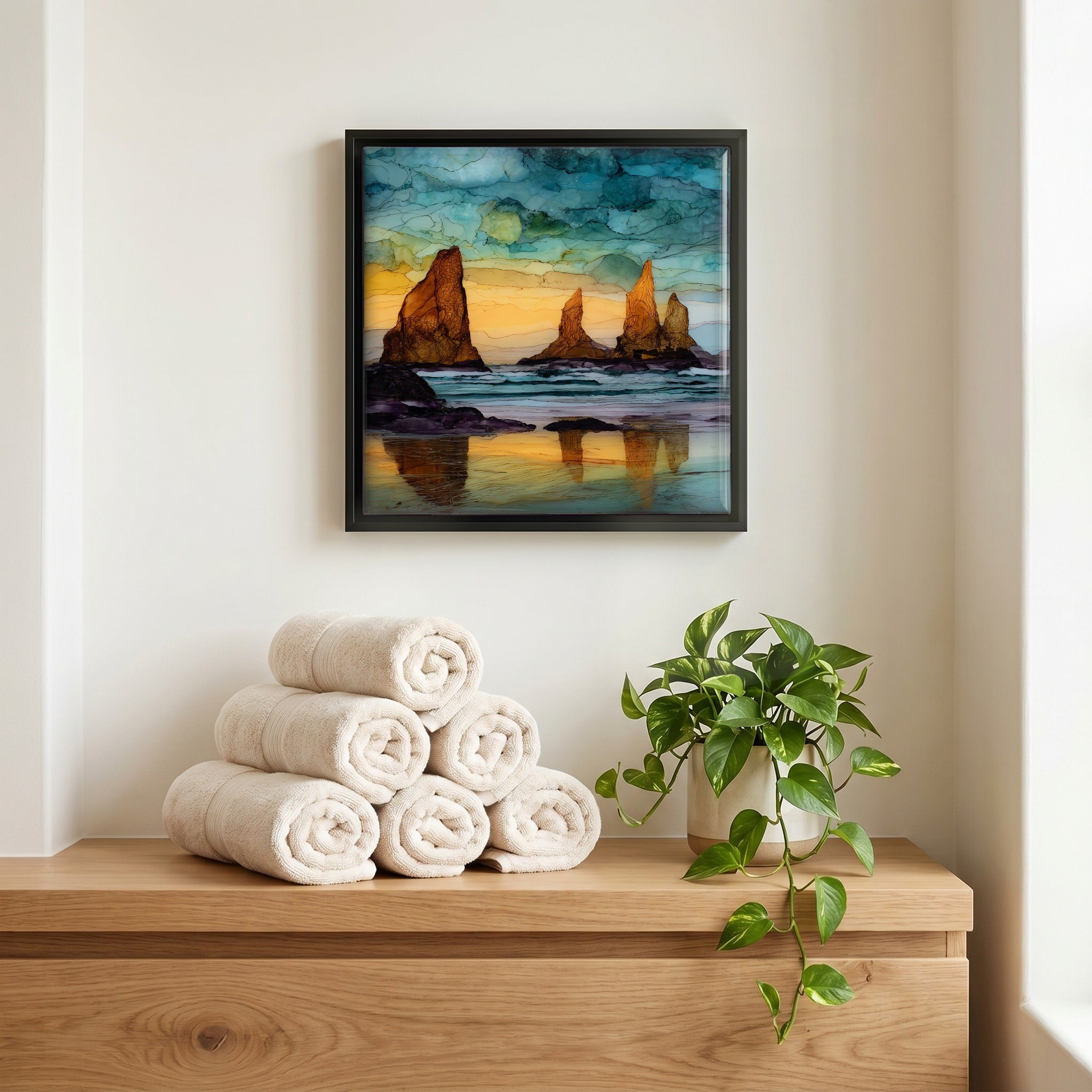 A quiet corner of the bath.