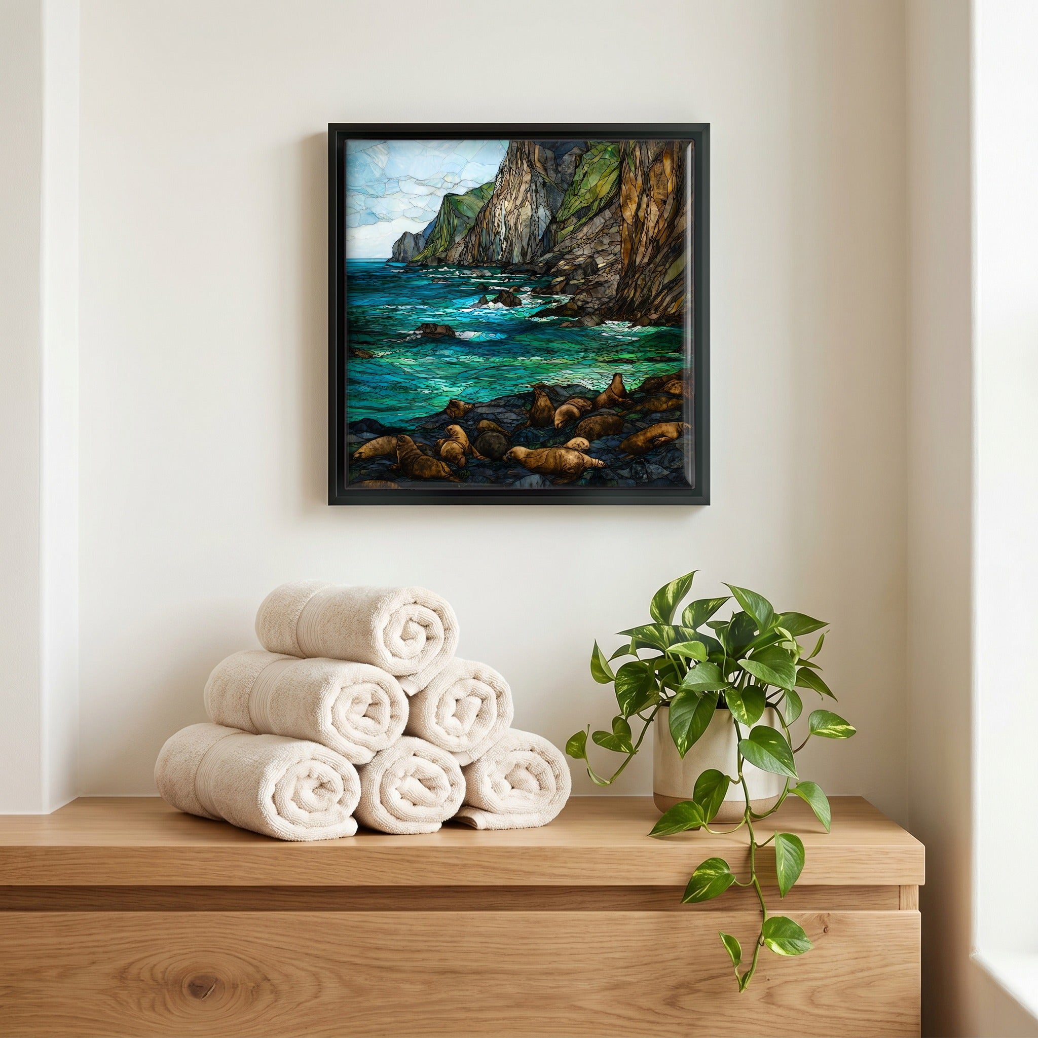 A quiet corner of the bath.