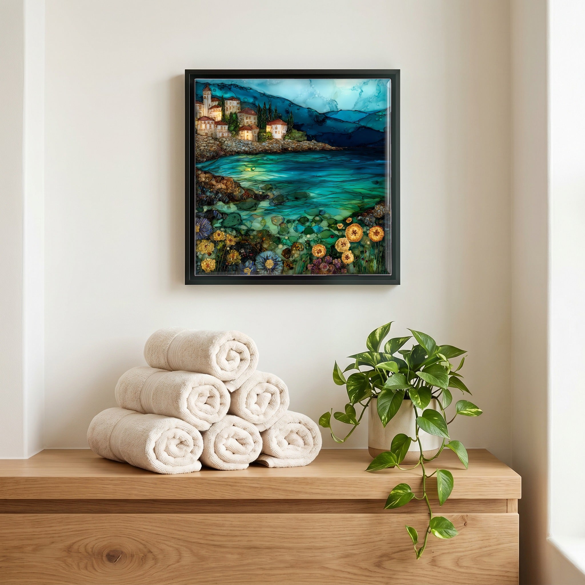 A quiet corner of the bath.