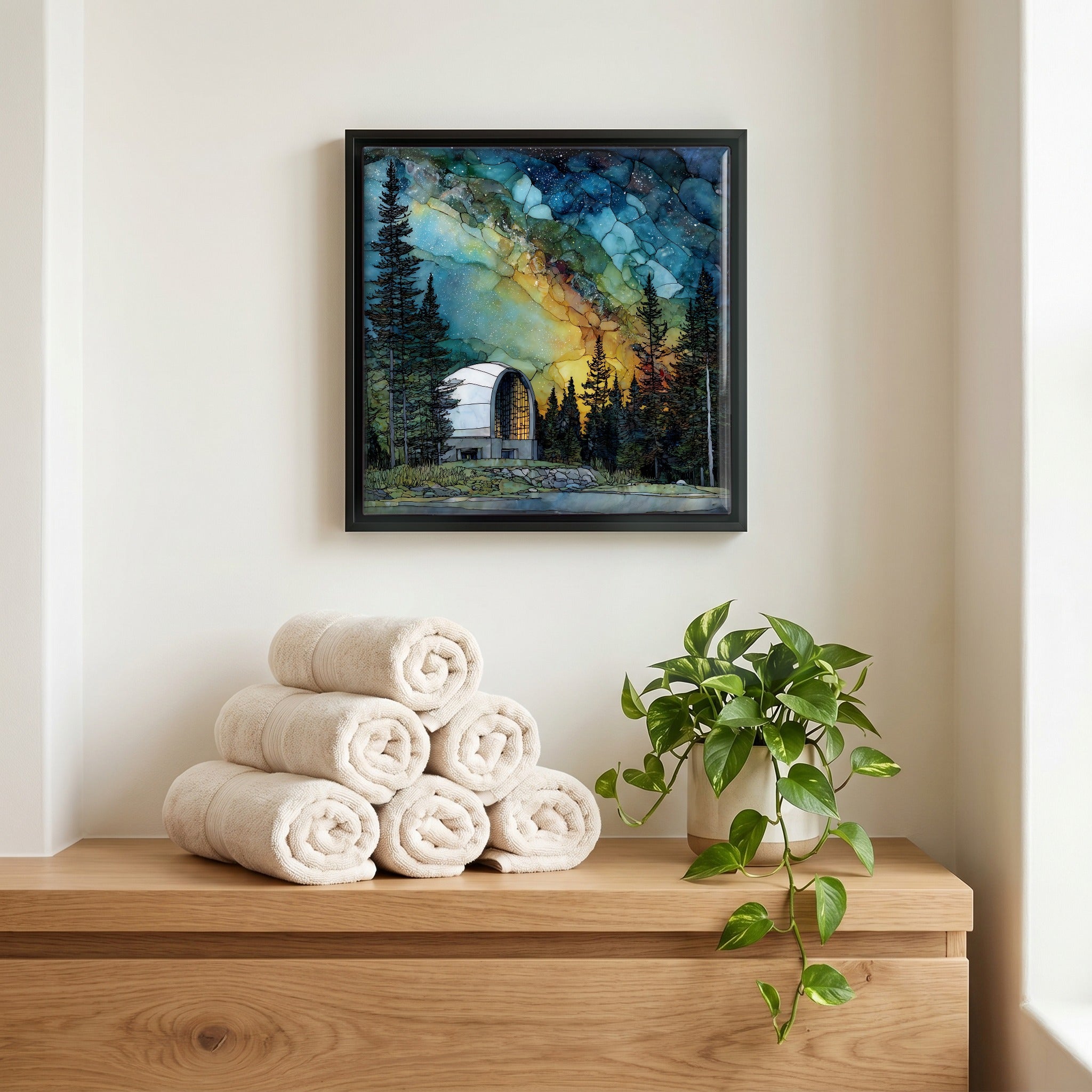 A quiet corner of the bath.