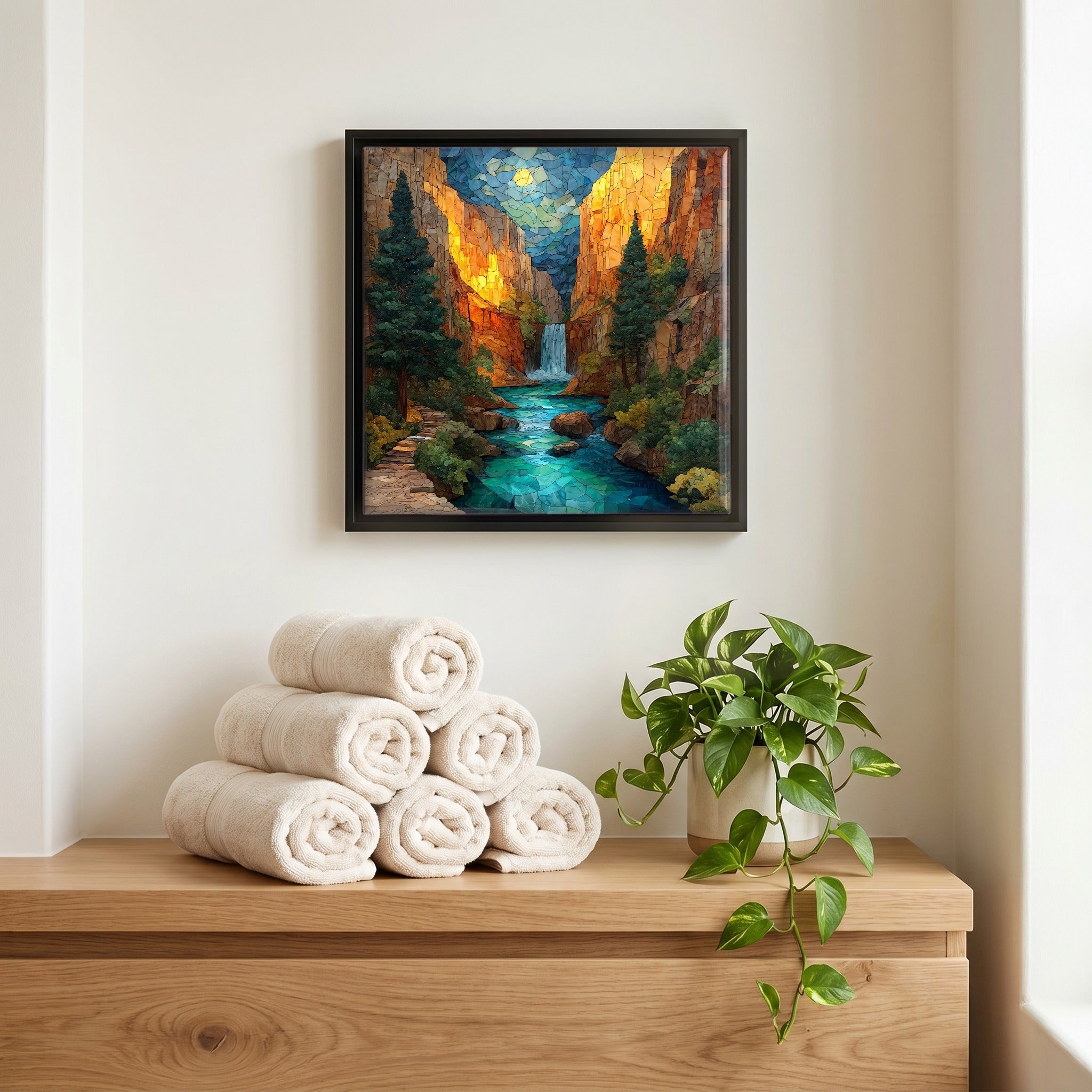 A quiet corner of the bath.