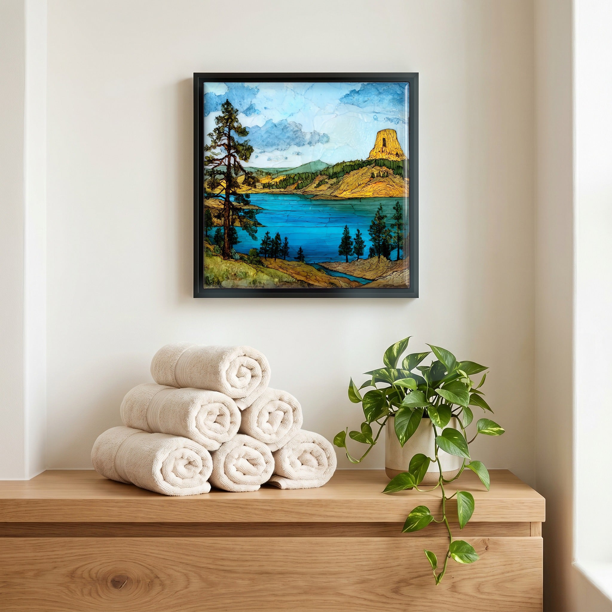 A quiet corner of the bath.
