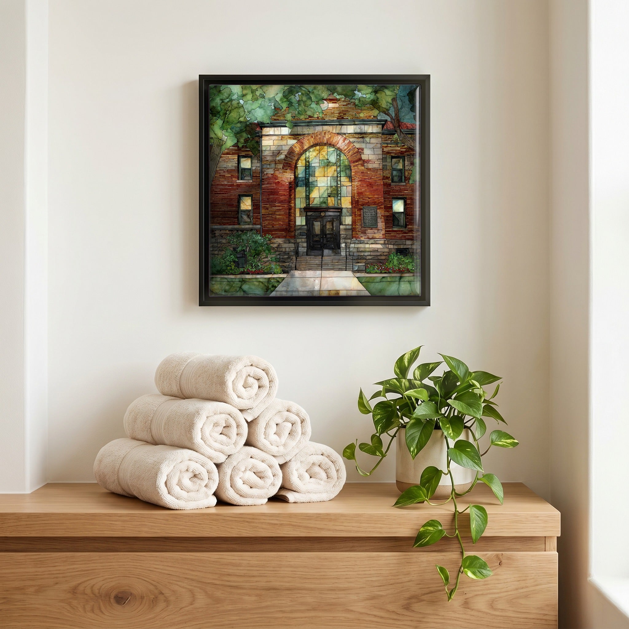 A quiet corner of the bath.