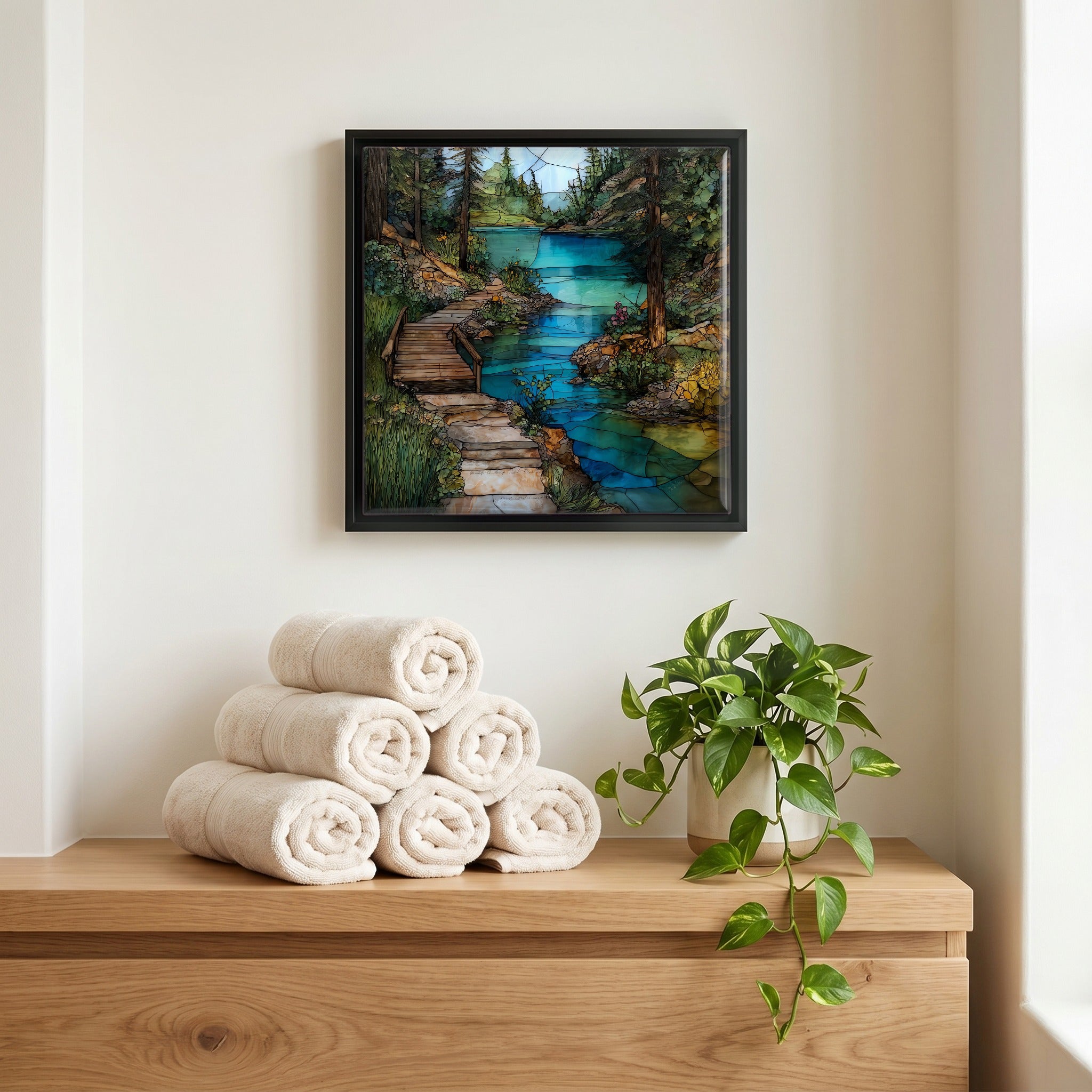A quiet corner of the bath.